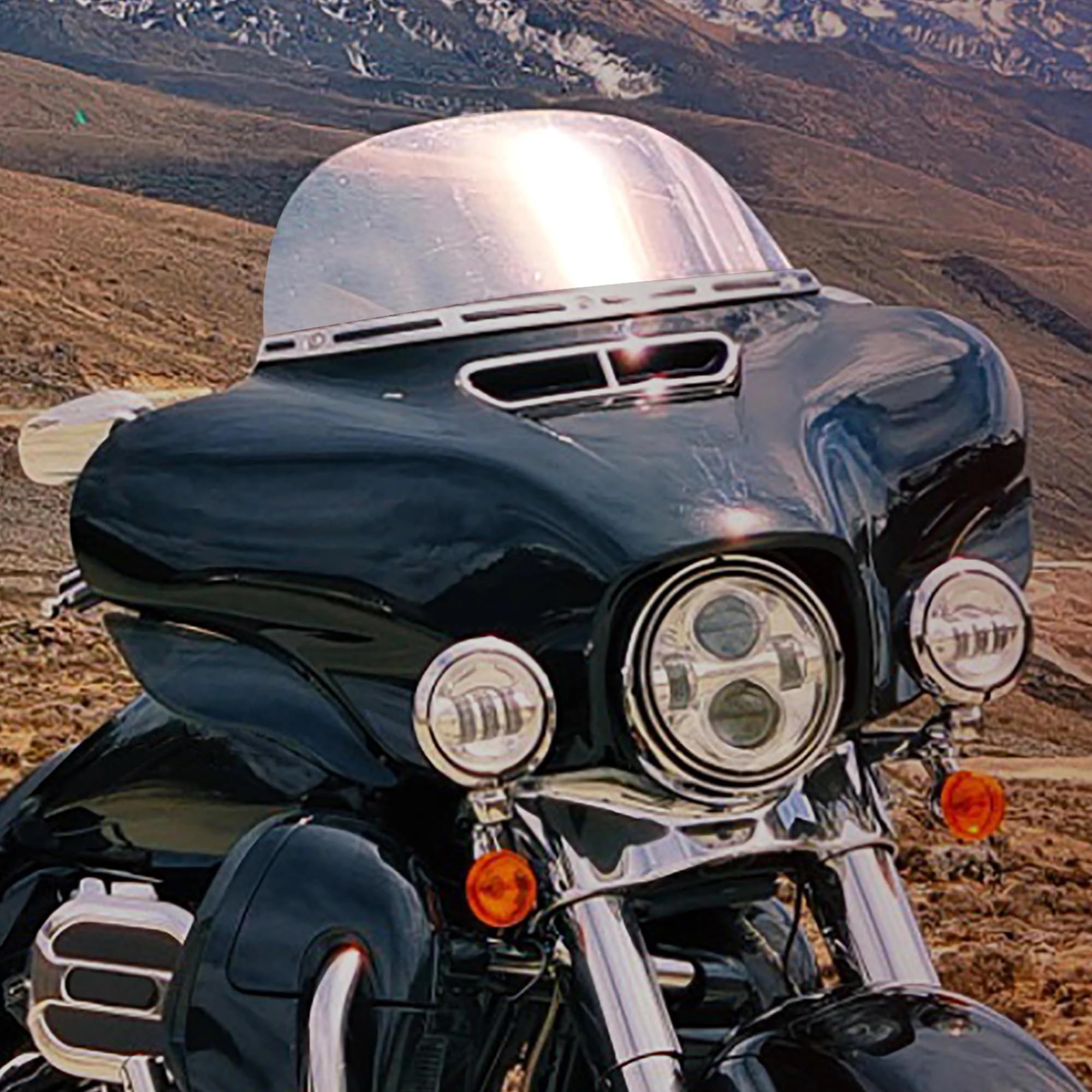 Amazon | 気流風向板 12 インチ ために ハーレー ために ダビッドソン