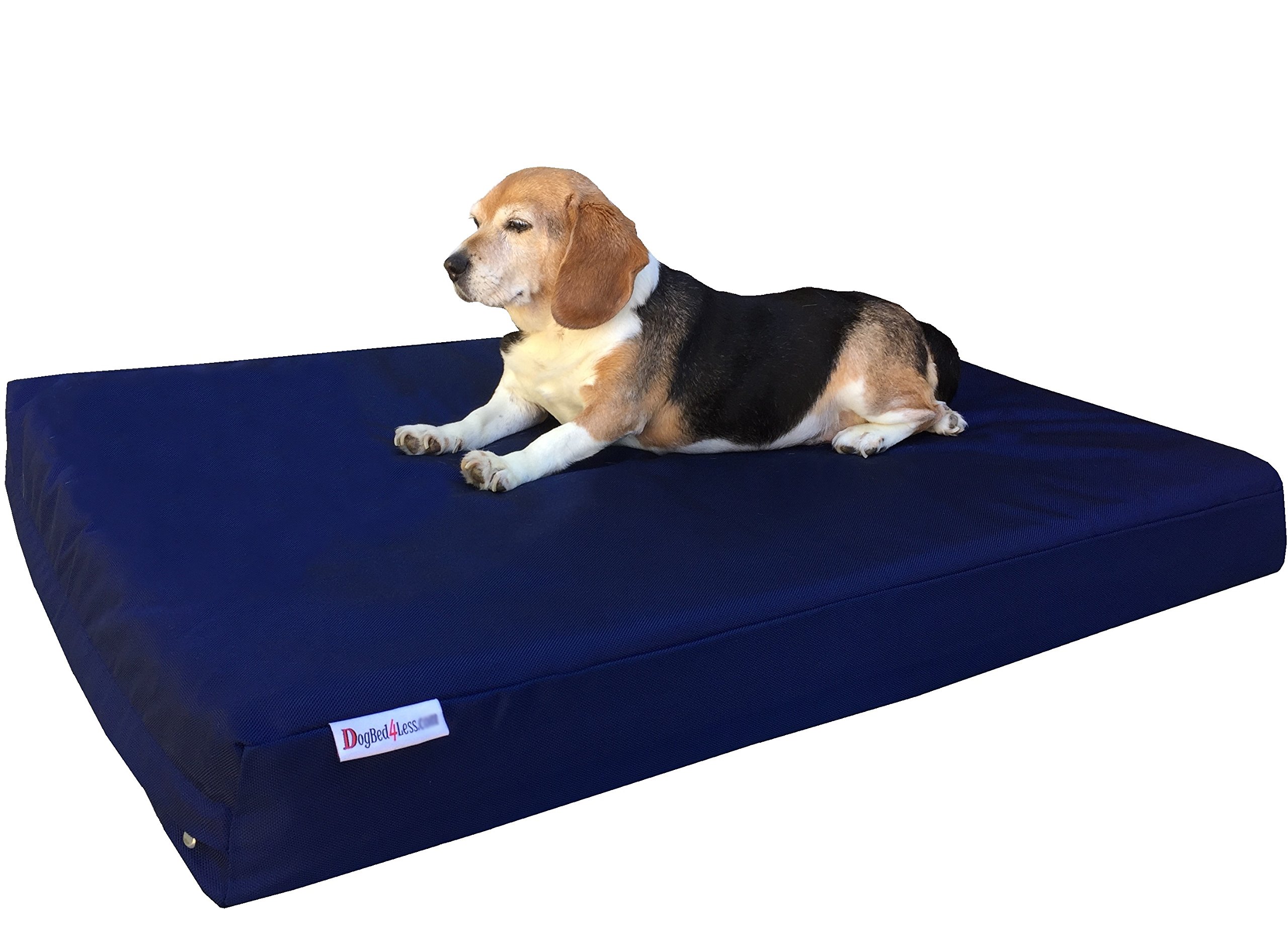 Dogbed4less Memory Foam Dog Bed, Orthopedic Joint Relief for Small Medium to XL Dogs with Waterproof Liner and Durable Machine Washable Pet Bed Cover
