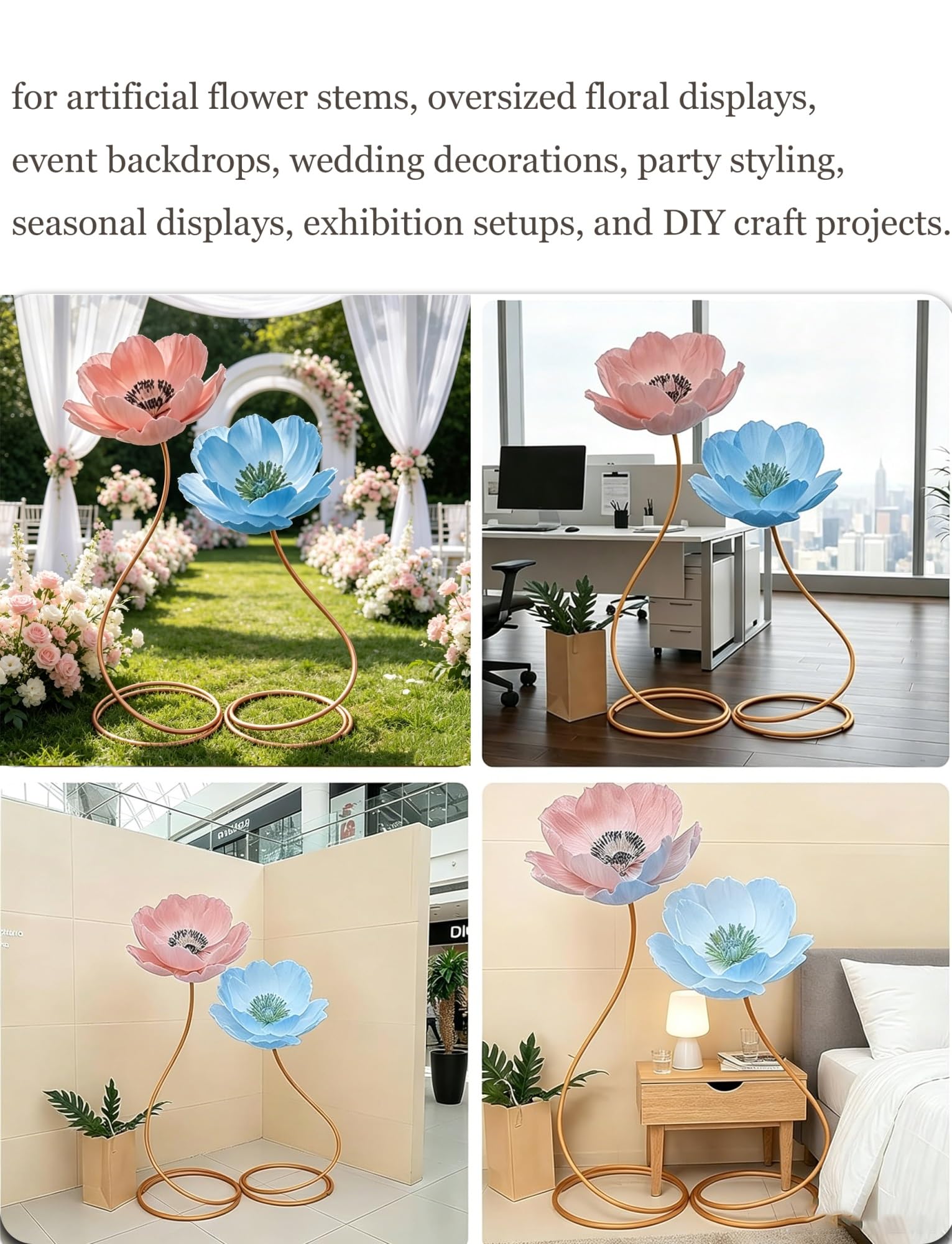 Tubo flessibile in PVC, diametro 16 mm, tubo pieghevole per decorazioni floreali, artigianato fai da te, archi di palloncini, oggetti di scena per cosplay, 40 m