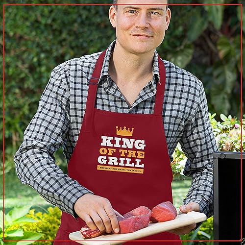 Miniatura 5 de BeautyWill Delantal personalizado con foto Diseño personalizado Nombre Texto Imagen Delantal de Chef Delantal de cocina impermeable