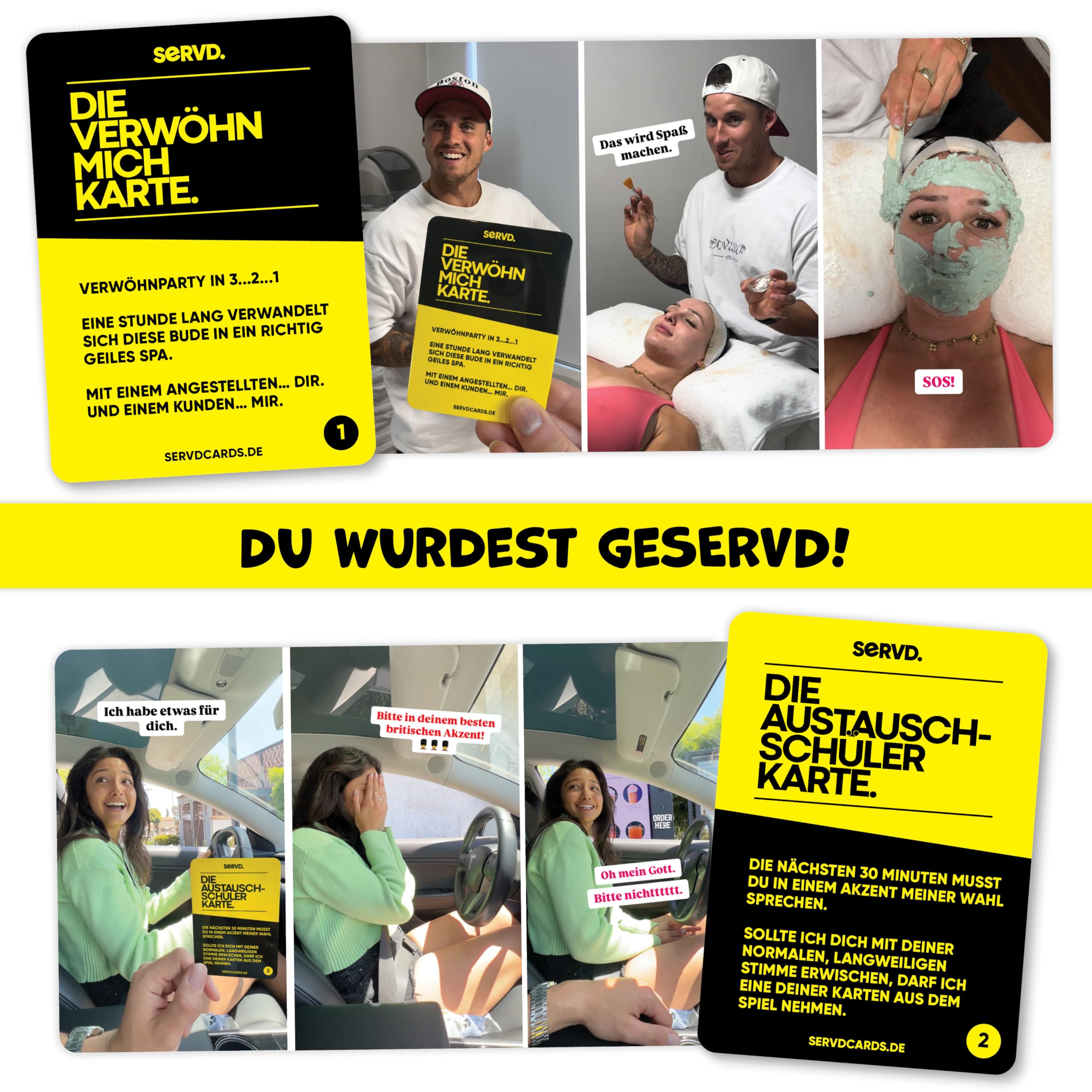 SERVD - für Paare - Das Real-Life Kartenspiel