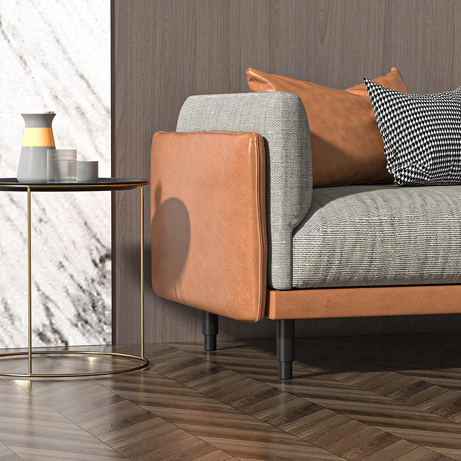 4 piezas de patas de muebles de metal blanco 40-70 cm, patas ajustables para muebles, altura ajustable, soporta hasta 800 kg, patas para muebles para televisor, sofá, silla de profesor