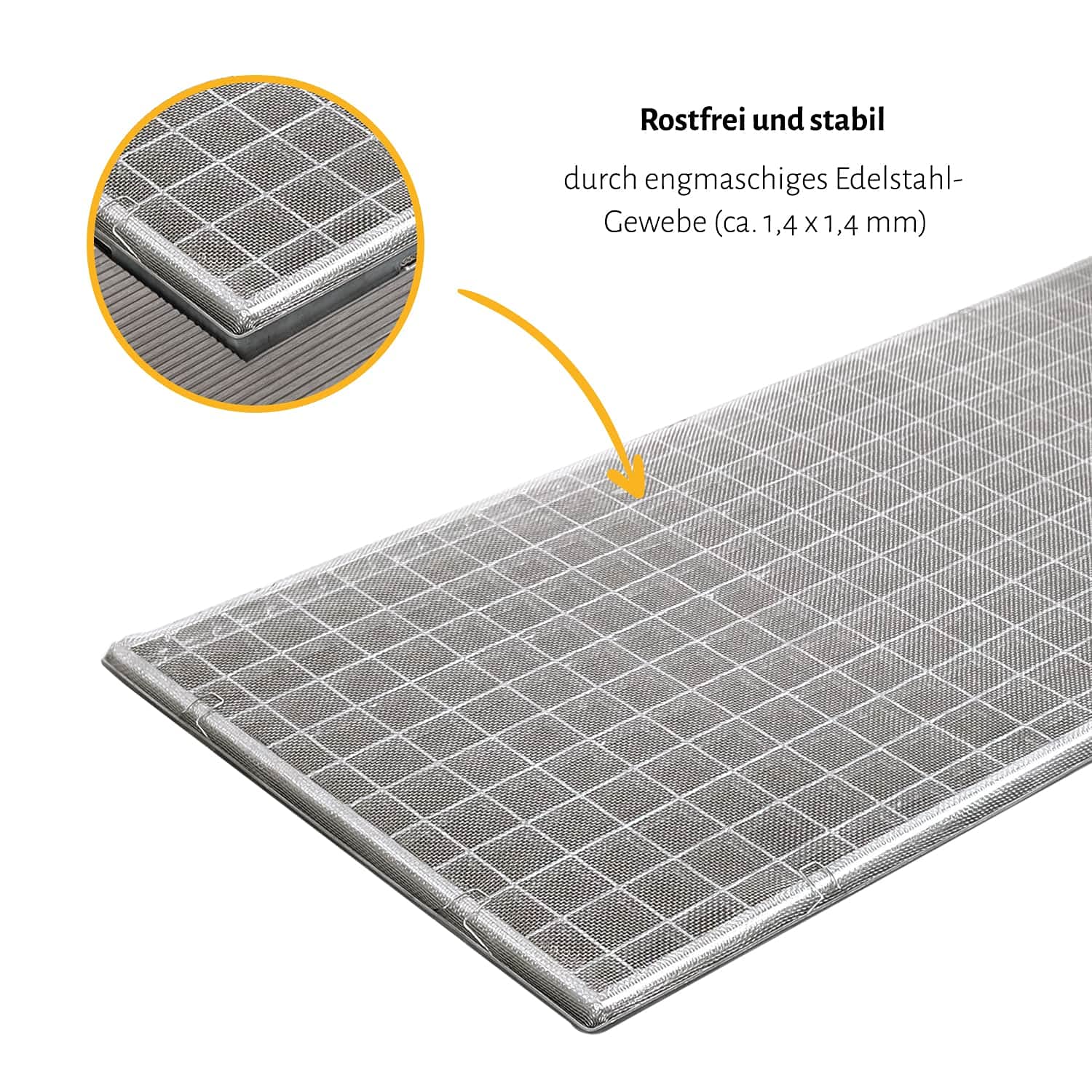empasa Lichtschachtabdeckung Kellerschachtabdeckung 'Standard' | Kellerschacht Lichtschacht Abdeckung, Selbstbausatz, individuell kürzbar, Material: Edelstahl, Anzahl: 5