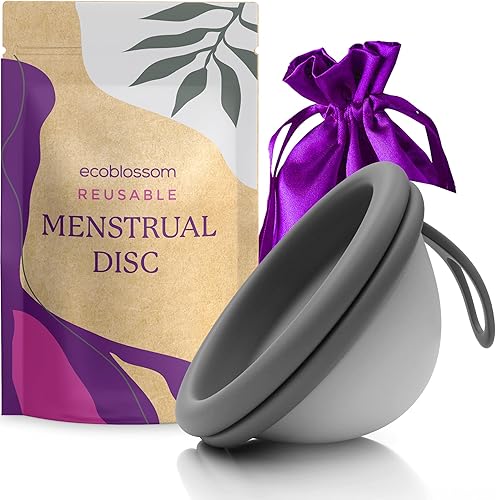 Ecoblossom Disco menstrual reutilizable, copa menstrual, disco de perĂodo suave para mujer, diseñado con taza de perĂodo de silicona flexible de Ecoblossom Disco menstrual reutilizable, copa menstrual, disco de perĂodo suave para mujer, diseñado con taza de perĂodo de silicona flexible de