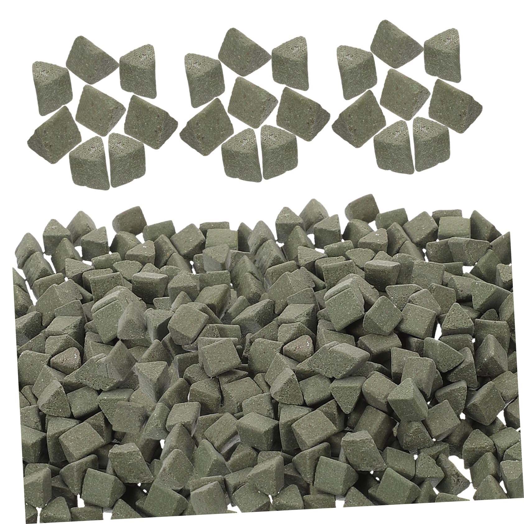SOLUSTRE 4pezzi Media Ceramica Per Lucidatura Abrasivi Triangolari Per Macchine Di Polishing Confezione Per Pietre e Cristalli