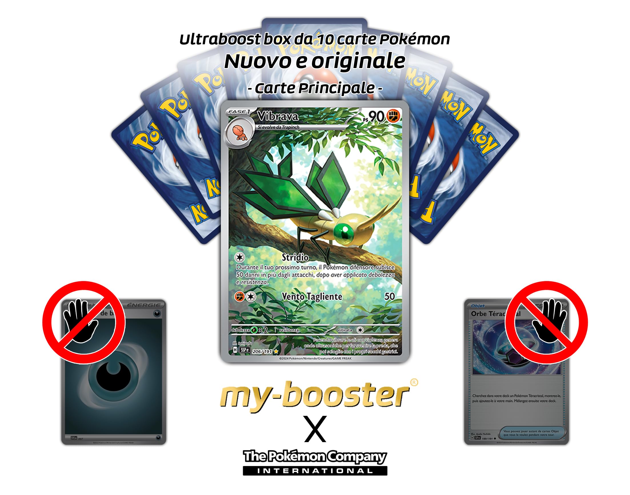 my-booster Vibrava 206/191 Alternativa Pokémon Gallery Secreto X Scarlatto e Violetto 8 - Scintille Folgoranti