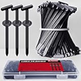 Upgrade Cable Tie Buckle Nylon Universal Heavy Duty Self Lock, Car Zipper Clip, Super Durable Button Zipper Retainer for Car Repair Office, Workshop and Shelves (30Pcs)
