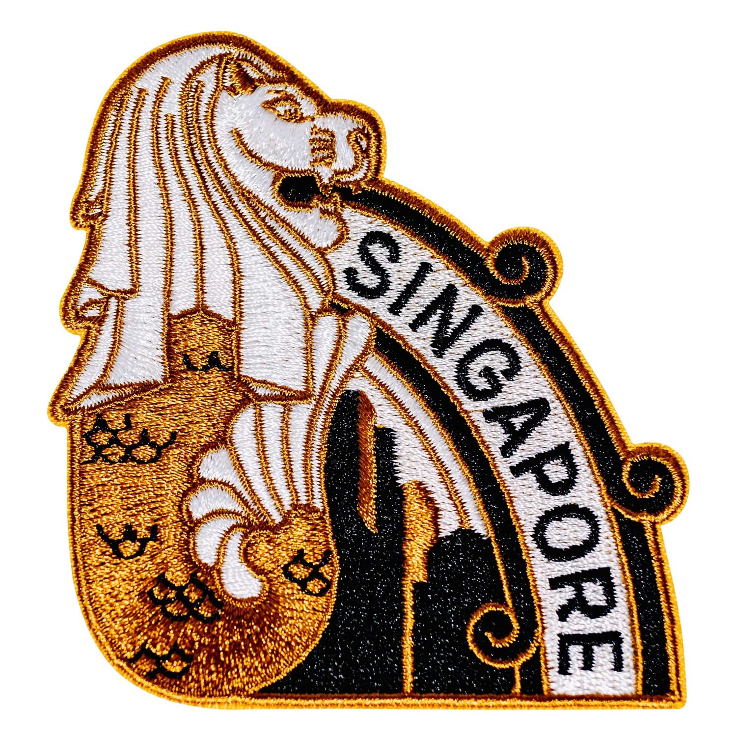 Vagabond Heart Singapore Iron On Travel Patch, Patches for Clothing
