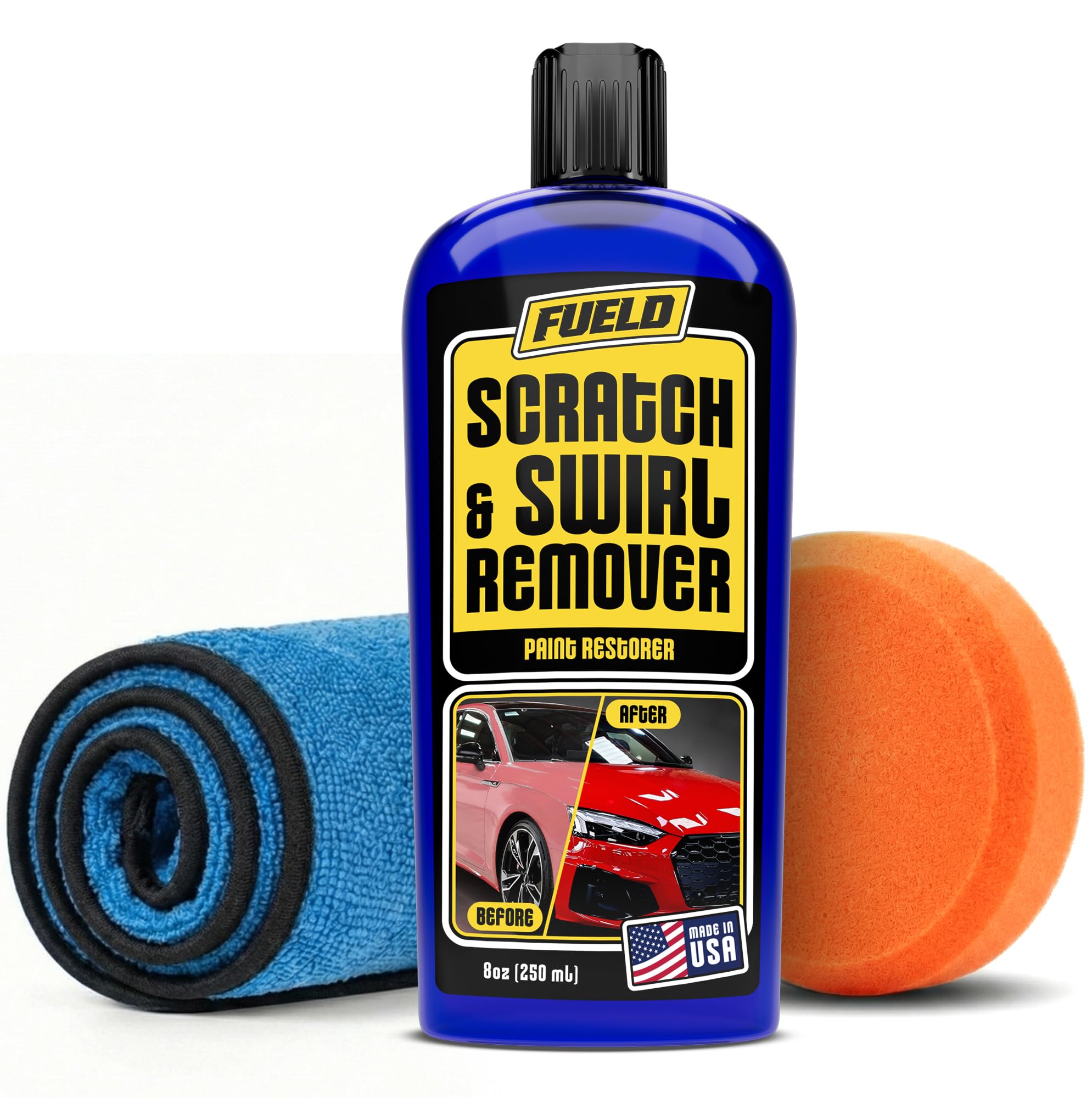 Fueld Scratch Remover – Car Scratch Repair & Swirl Remover for Vehicles – Deep Scratch Repair Compound & Polishing Solution – Car Paint Repair Kit for Clear Coat & Paint Restoration – 8 oz — view 9