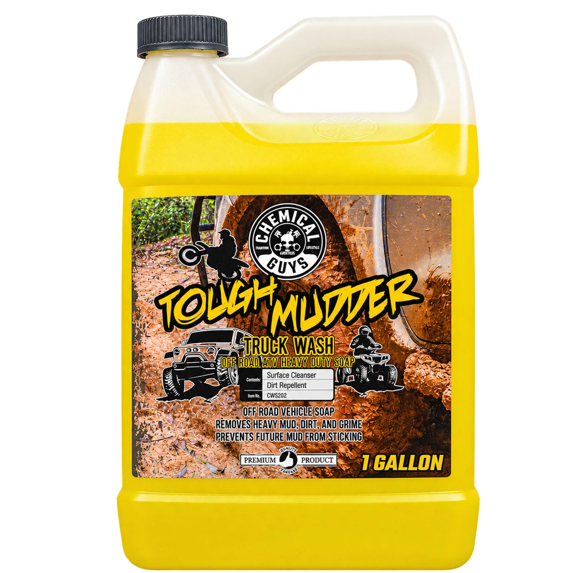 Chemical Guys, Tough Mudder Heavy Duty Foaming Soap, Lemon Scent, 1 Gallon