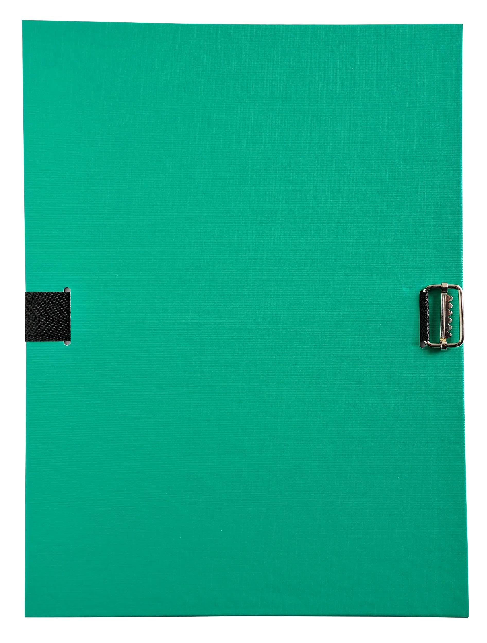 Exacompta - Réf. 30100H - Carton de 10 chemises à dos extensible en polypropylène couleur - 1 rabat en pied - fermeture par sangle - boucle à coulisseau cranté - dim 24 x 32 cm - couleurs assorties