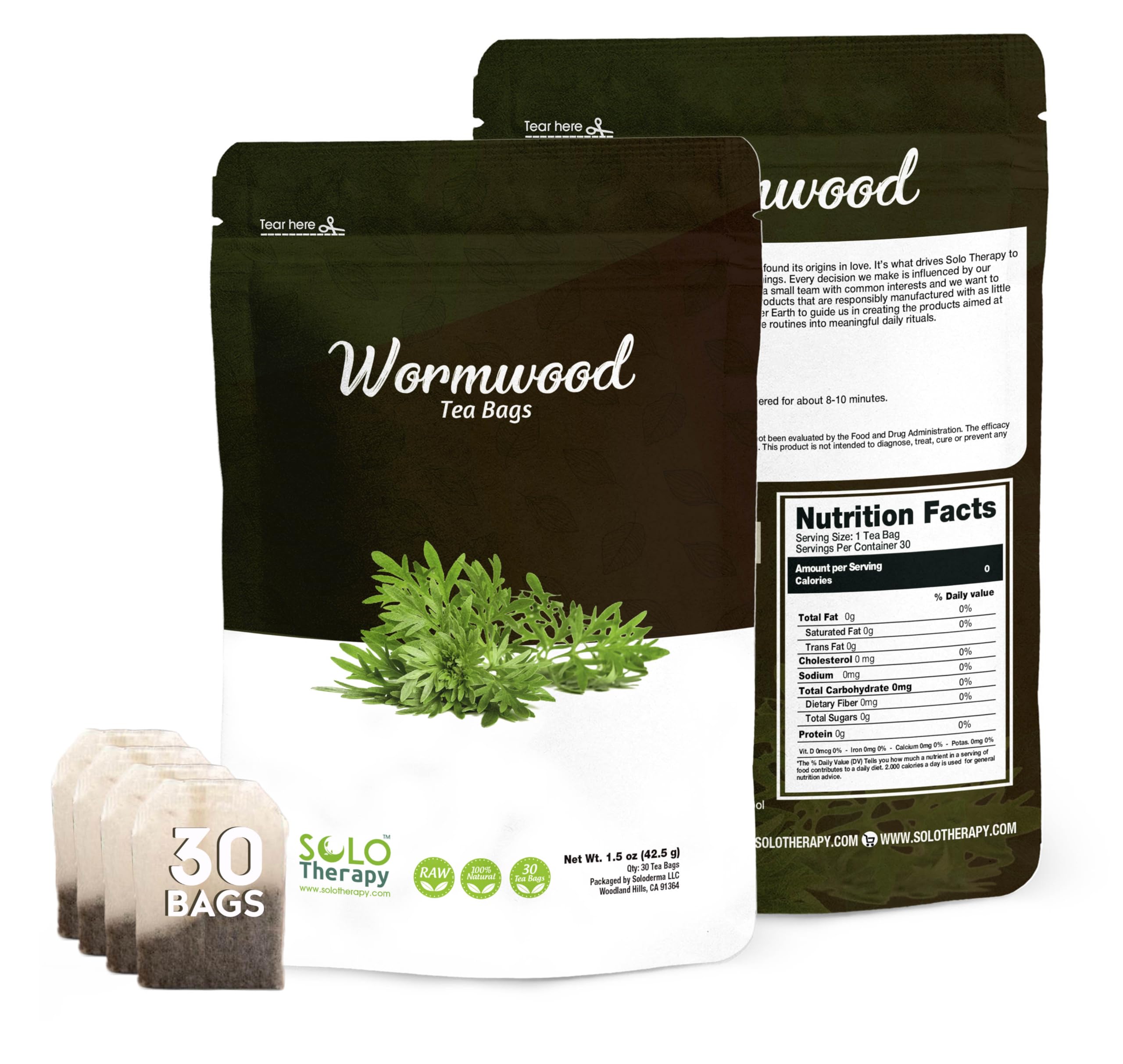 Amazon.com : Wormwood Tea Bags - Wormwood Herb - Wormwood Tea- Te
