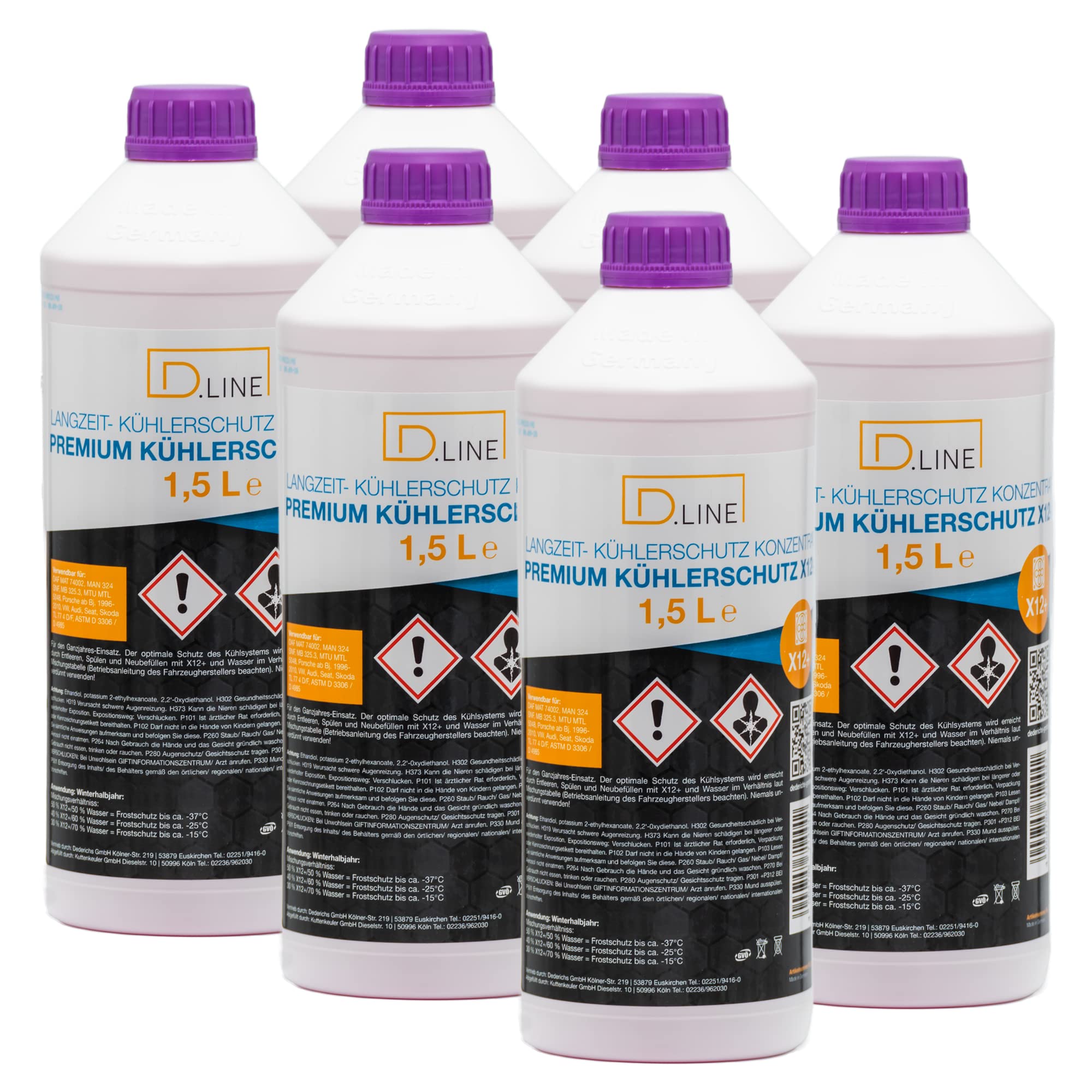 D.LINE Langzeit Kühlerschutz Konzentrat X12+, 1,5 Liter (6)