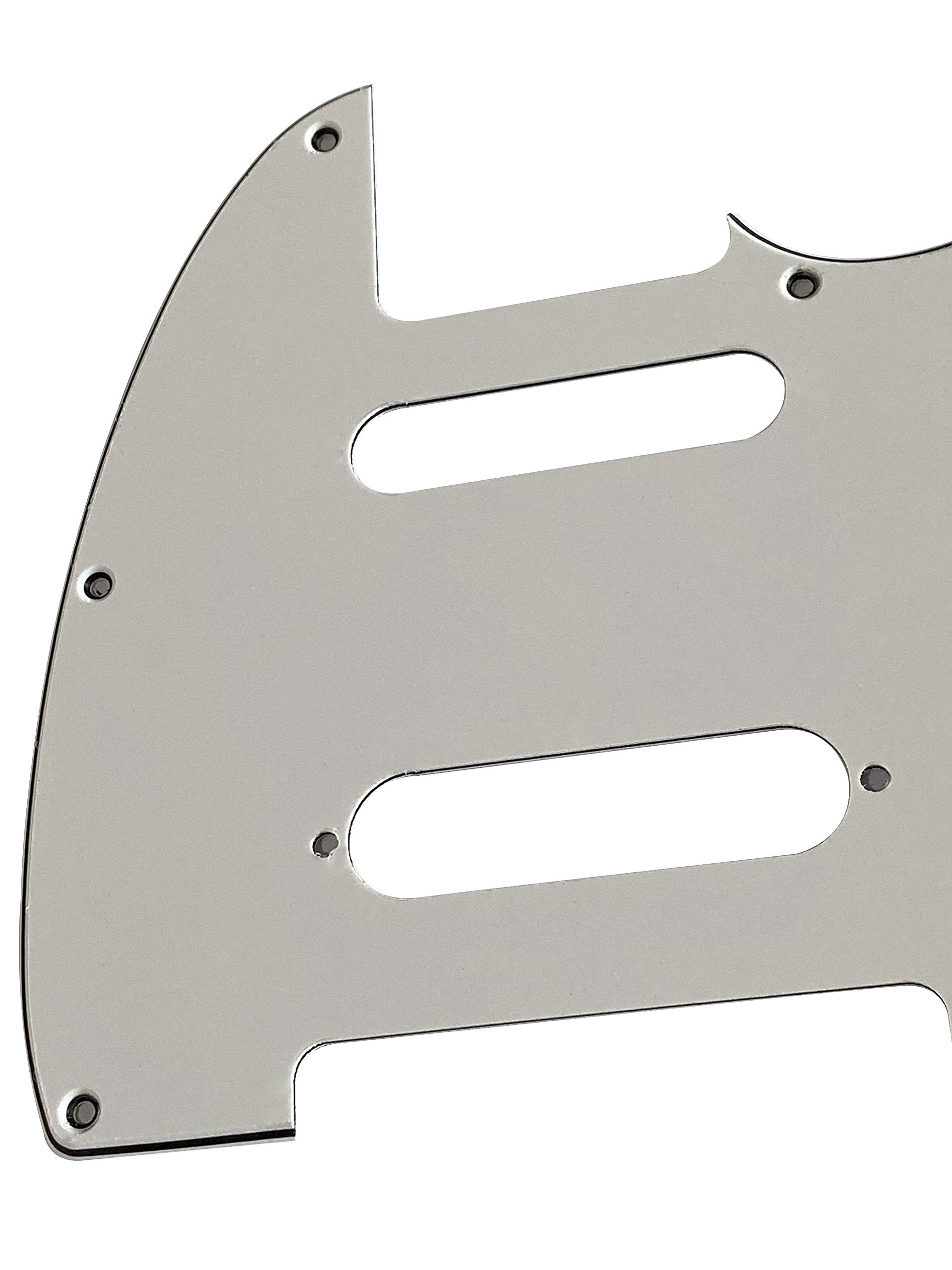 Battipenna Per Telecaster Mancino - 8 Fori, 4 Strati White