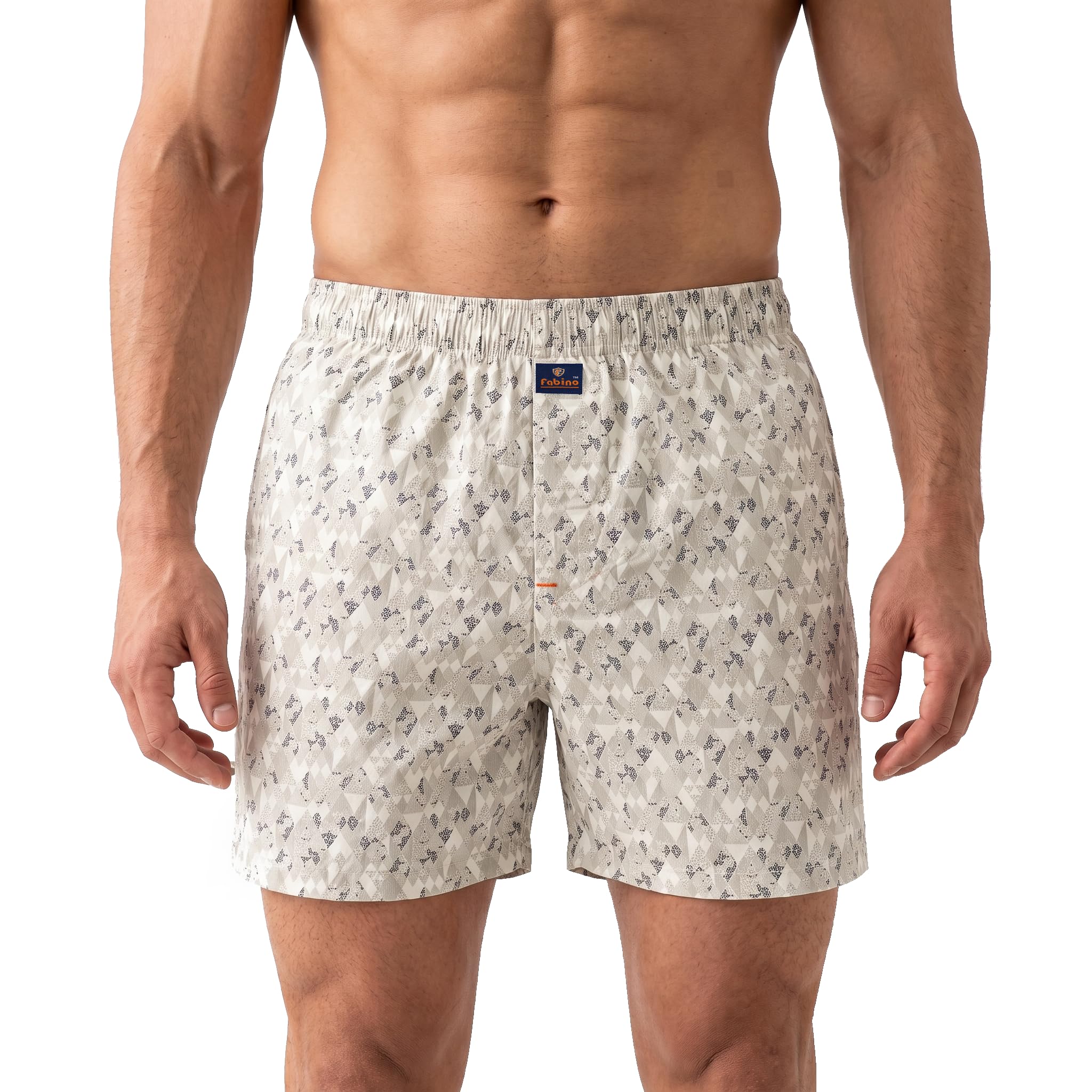 fabino Men's 100% Cotton Boxer Shorts with Zip Fly | Mid-Rise Printed-picture-52