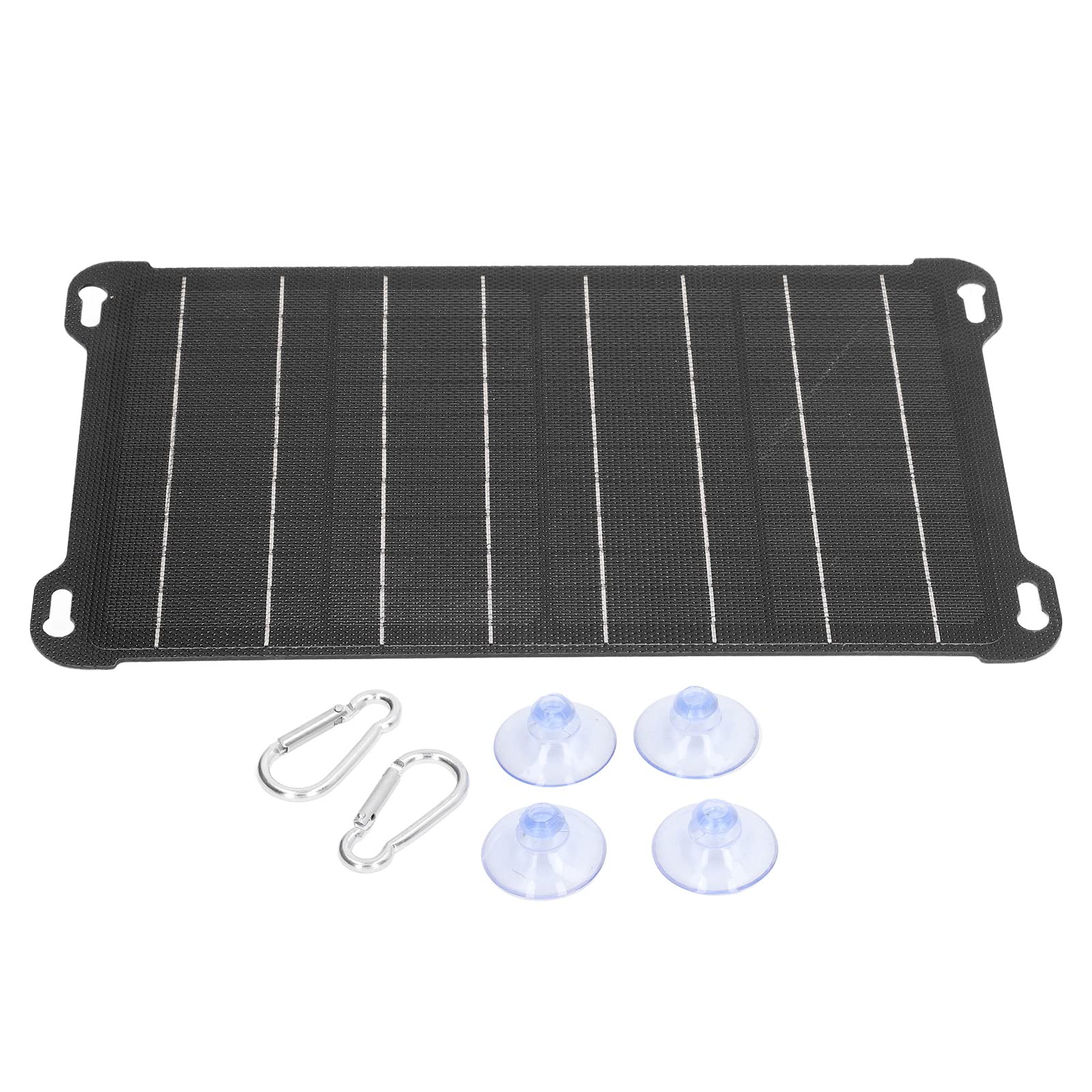15W Portable Solar Panel Kit Solar Panel Charger Monocrystalline Silicon with Dual USB Output for Hiking Camping Backpacking Intelligent Voltage Regulator