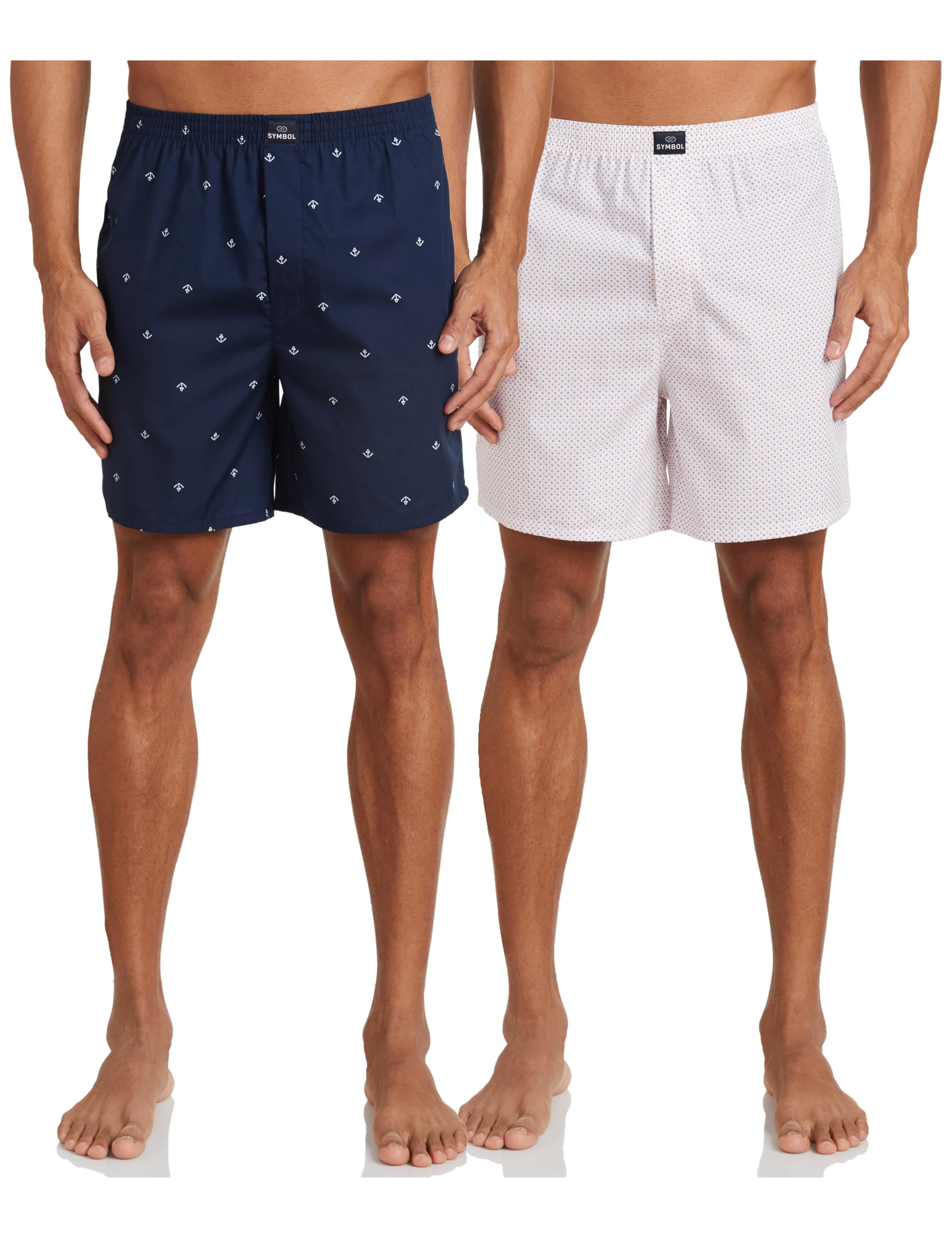 Men's Cotton Printed Boxer Shorts (Combo Pack of 2) Casual | Underwear | Half Pants | Short Pant - Regular Fit with Back Pocket