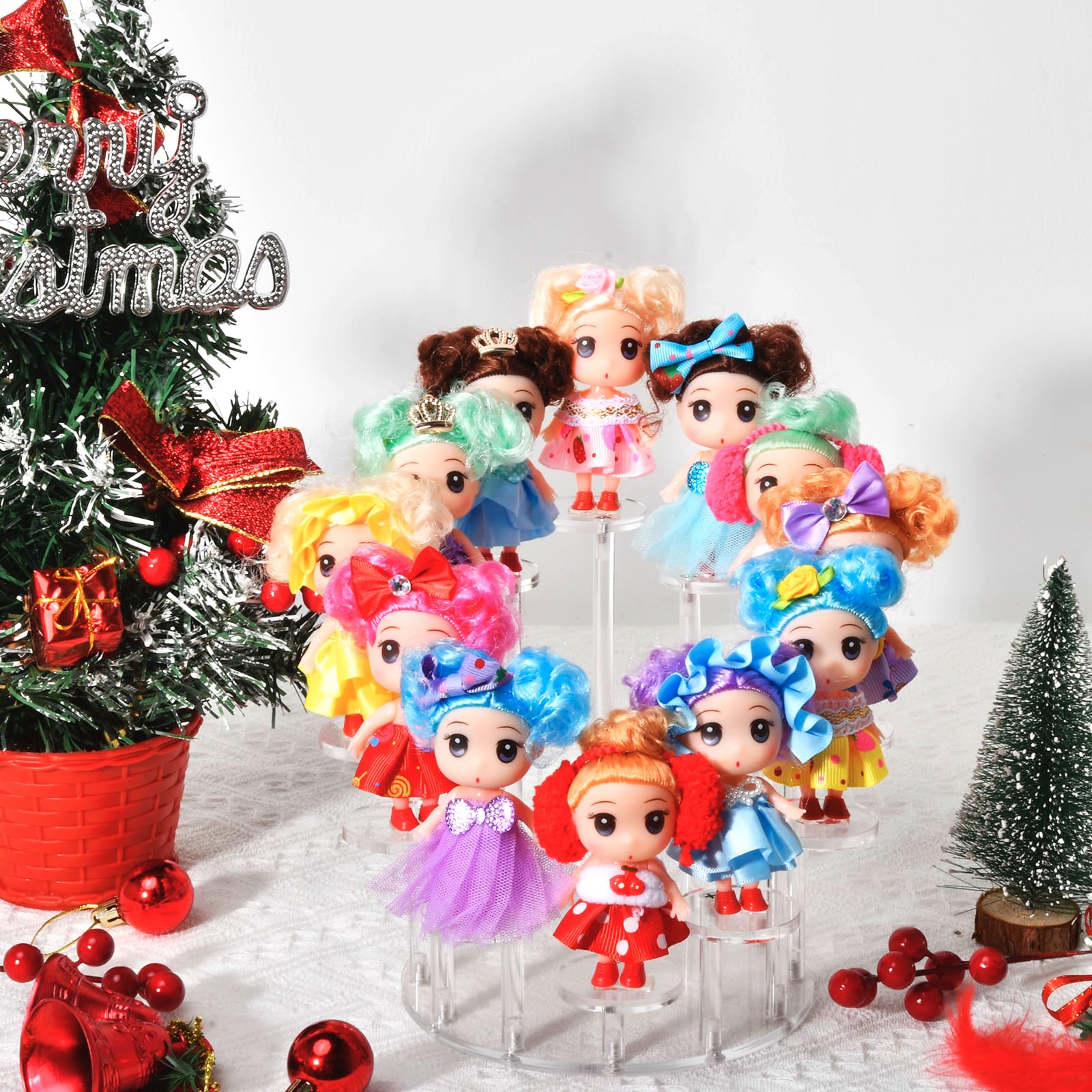 Adventskalender 2026 für Mädchen - Weihnachts Prinzessinnenpuppen 24 Tage Countdown - Weihnachts Countdown Geschenk für Kleinkinder und Kinder Lustiges und festliches Urlaubserlebnis