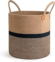 Vista 10 de CHICVITA Cesta de almacenamiento tejida con asas