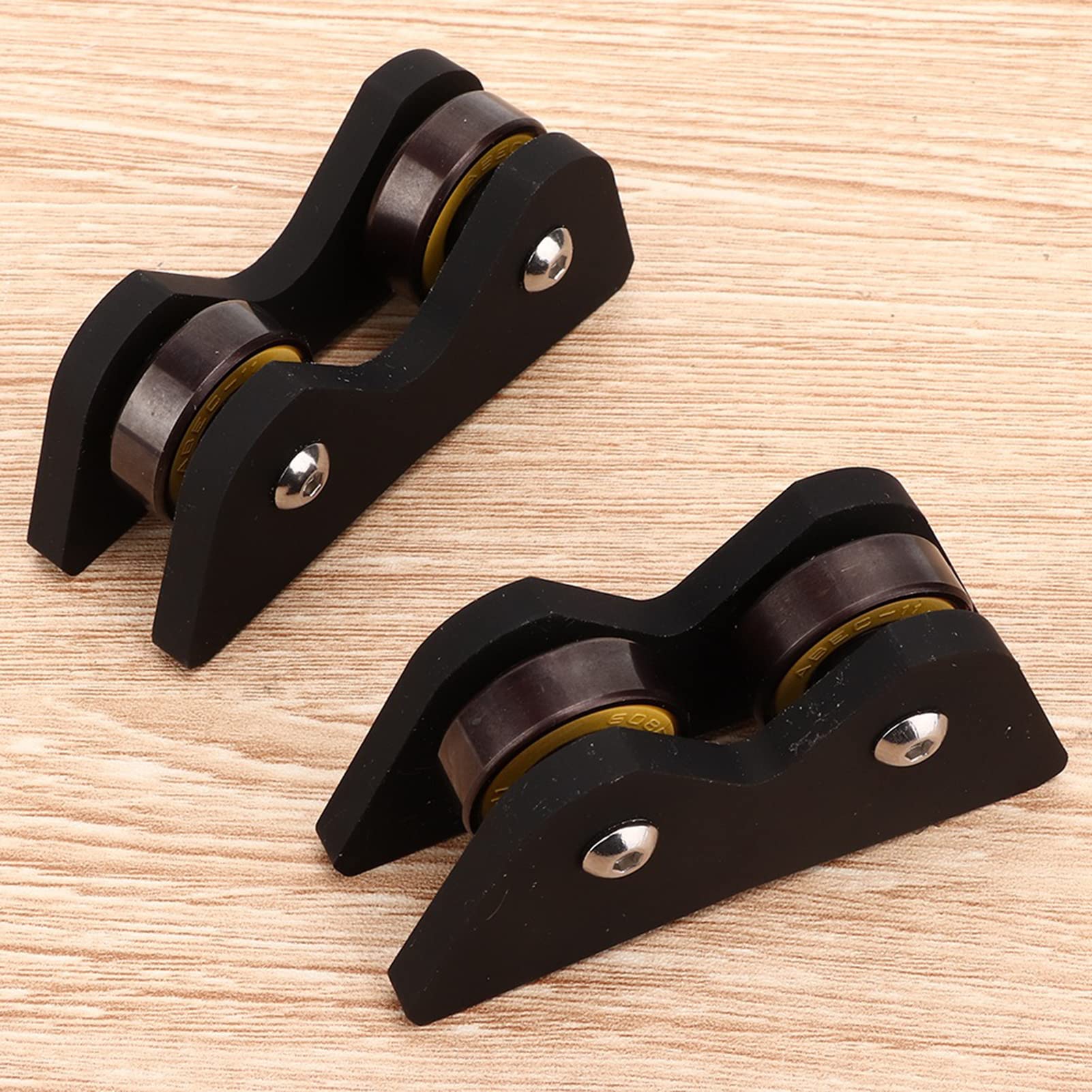 ZIZEV Convenient to Use 2 Pieces Pool Straightness Detector, Straightness Checker, Black Easy to Carry for Billiard Lovers Pool Straightness Inspection Tool