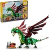 LEGO Creator 3’ü 1 Arada Orta Çağ Ejderhası 31161-9 Yaş ve Üzeri Çocuklar için Deniz Yılanı ve Zümrüdüankaya Dönüşen Oyuncak Yapım Seti, Doğum Günü Hediyesi (715 Parça)
