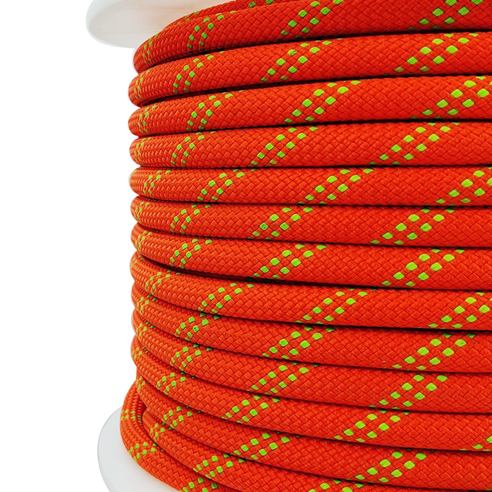 Ritafc Static Rope UIAA Climbing 10.5mm 200FT Rappelling Rope Orange for Mountain Tree Climbing, Rock Climbing,Hauling, Rescue, Climbing Equipment