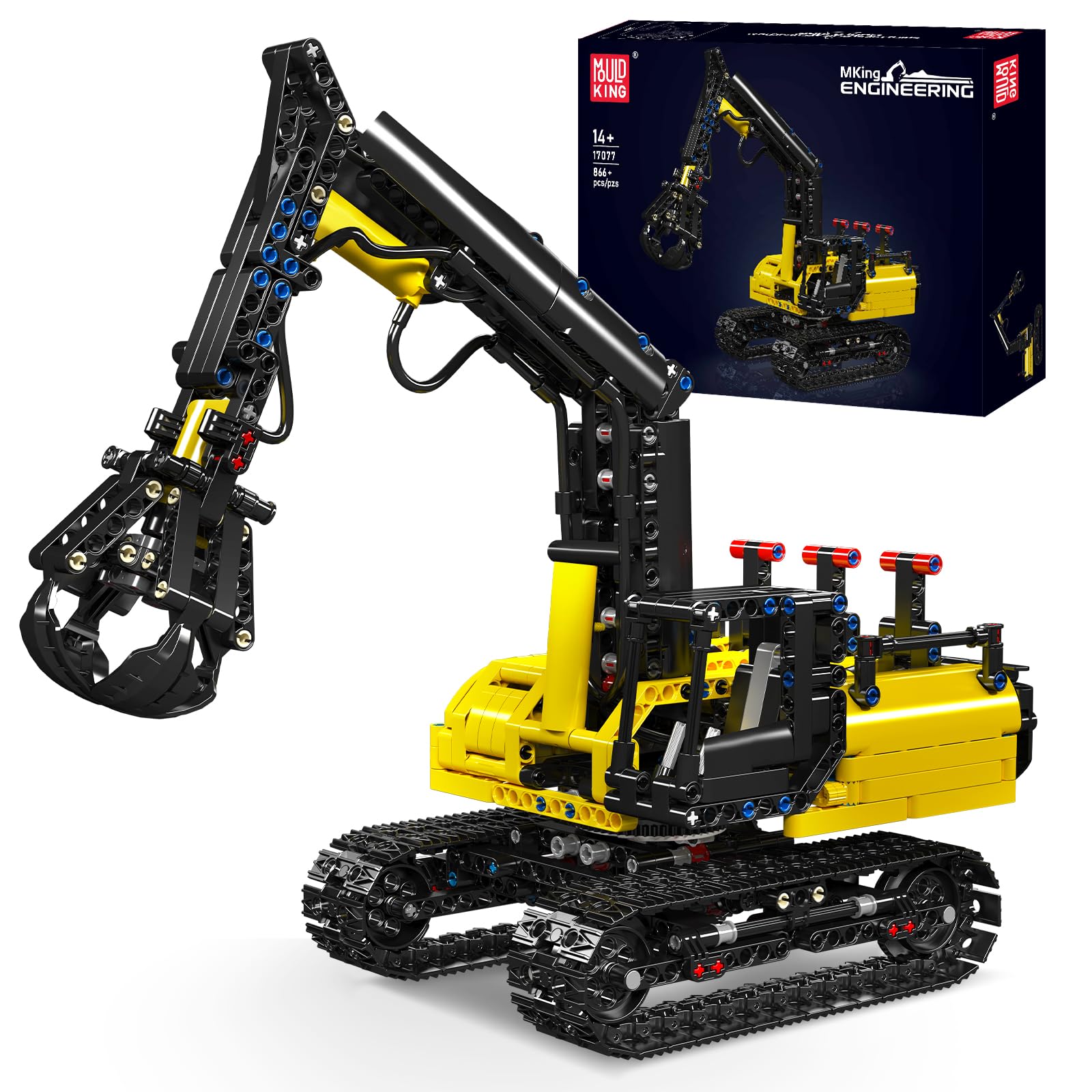 Amazon.com: Mould King 17077 Hydraulic Wood Grabber Truck Model