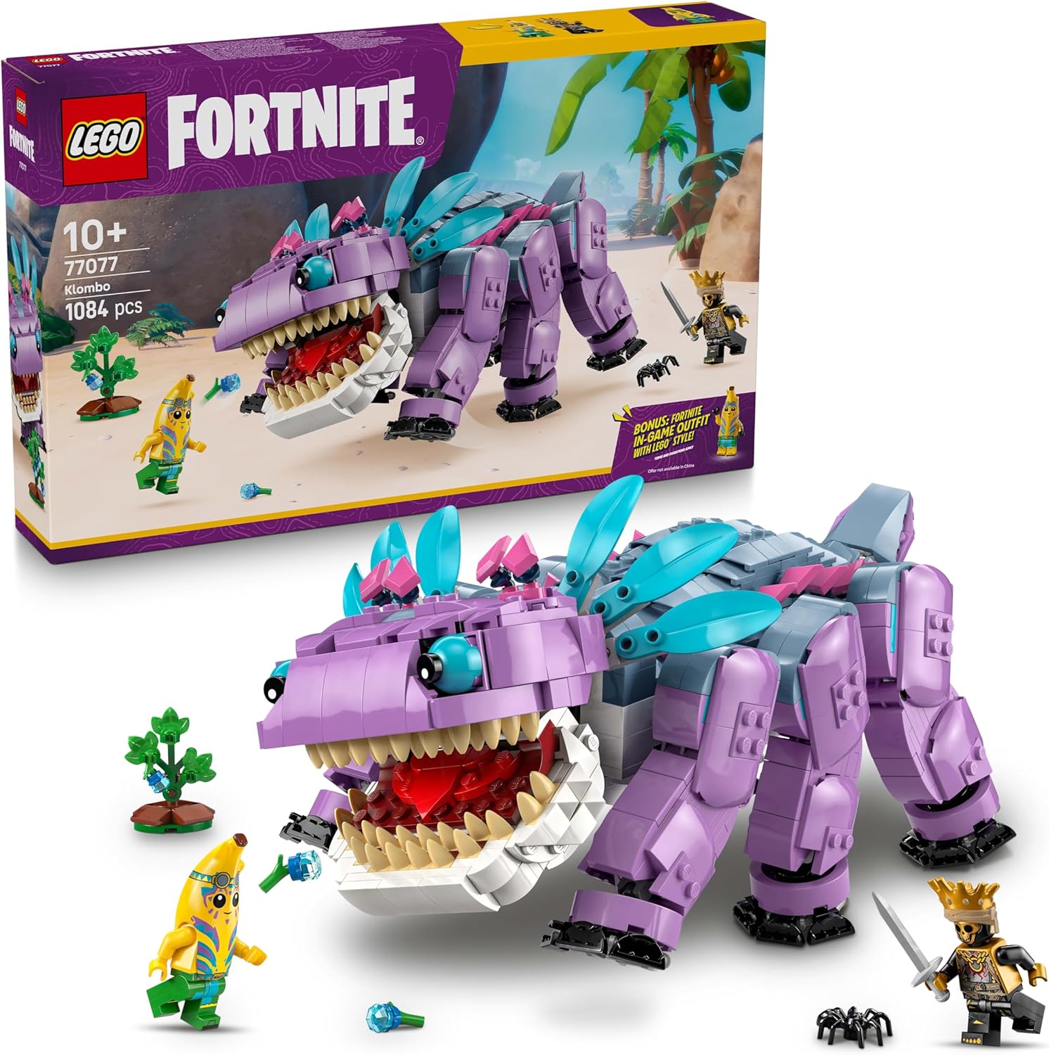 Lego 77077 Fortnite Chrome Boo Toy Birthday Present Blocks for Boys and Girls, Kids, 10 Years Old 11 Years Old 12 Years Old Elementary School Students, Animals, Creatures Games, Mom and Dad