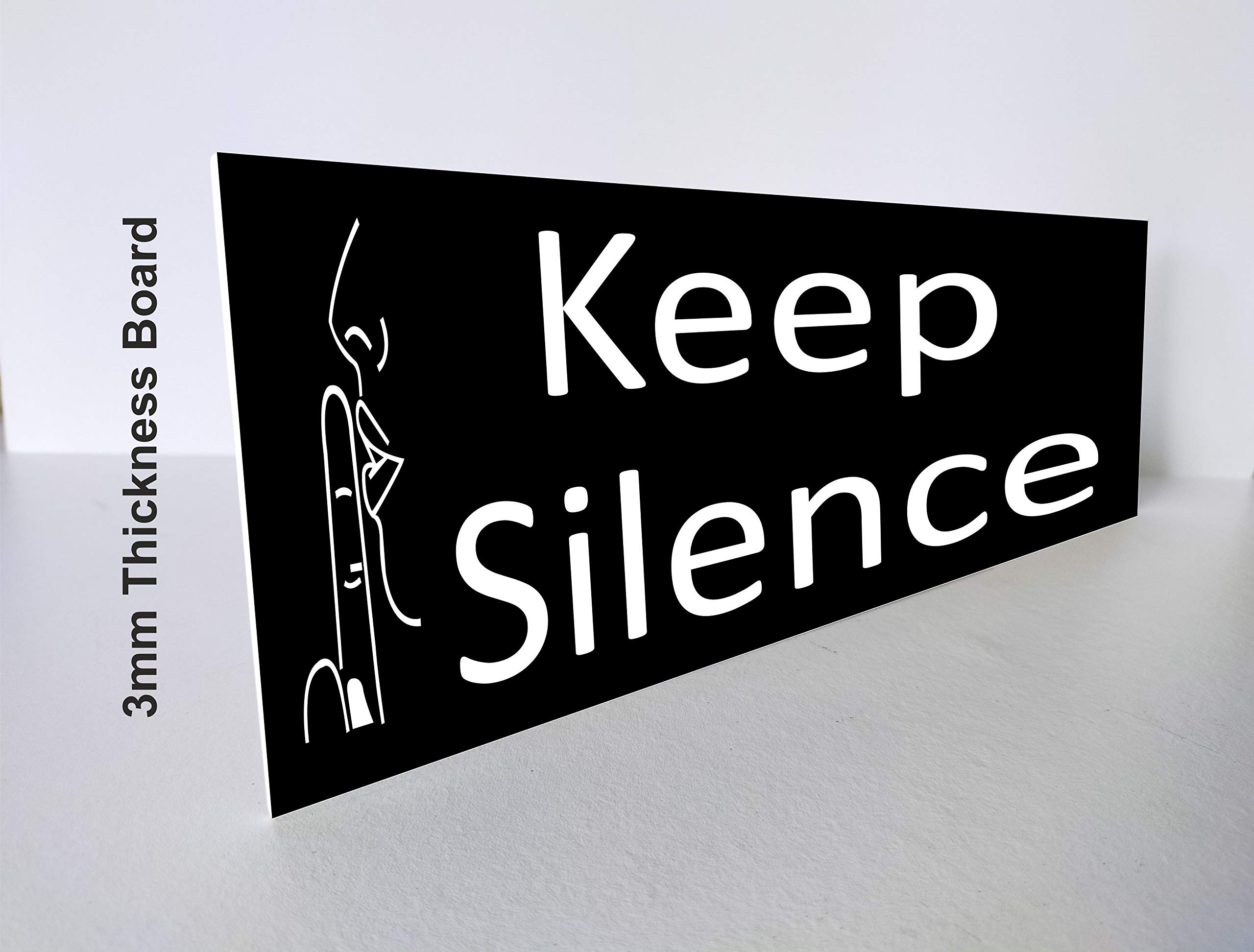 Buy SIGN EVER Keep Silence Sign Board Bank Office Hospital School