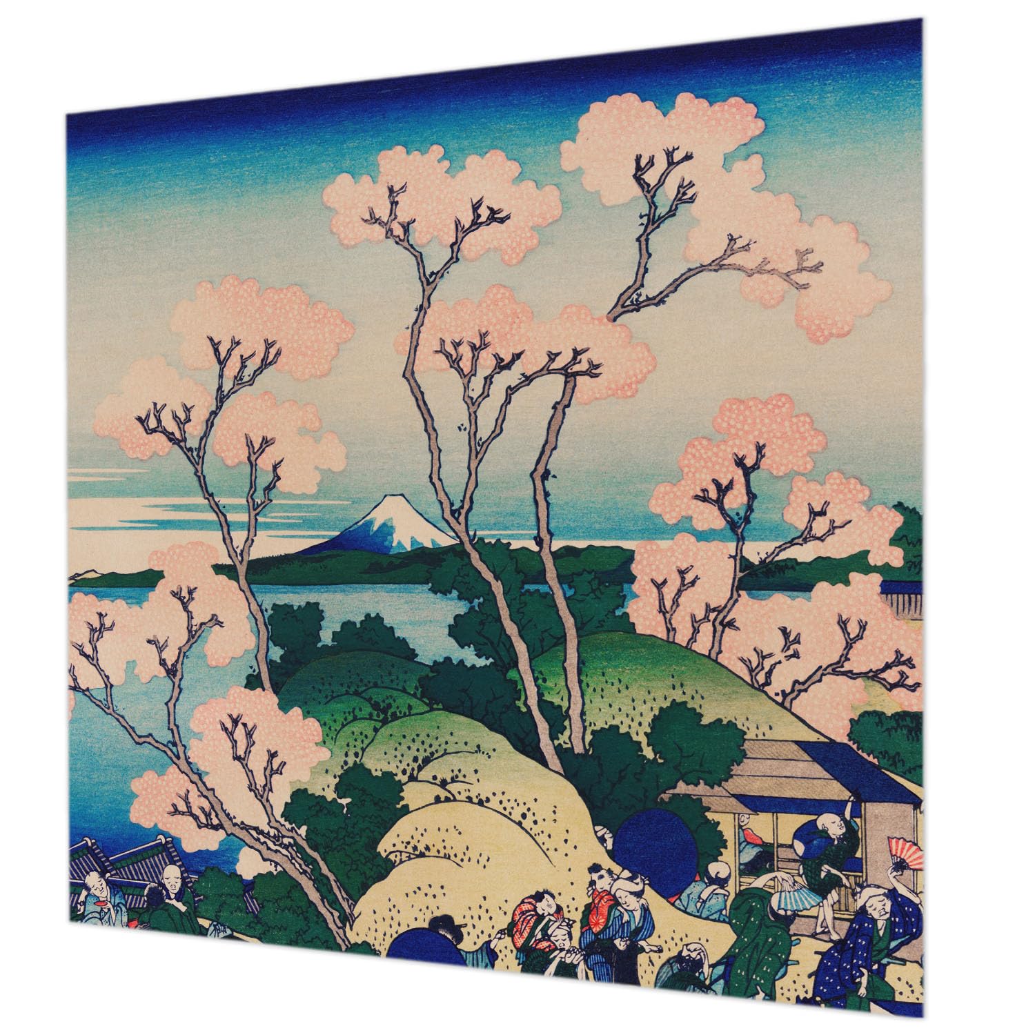 Tapisserie fleurs de cerisier de haute qualité au format carré 250x250