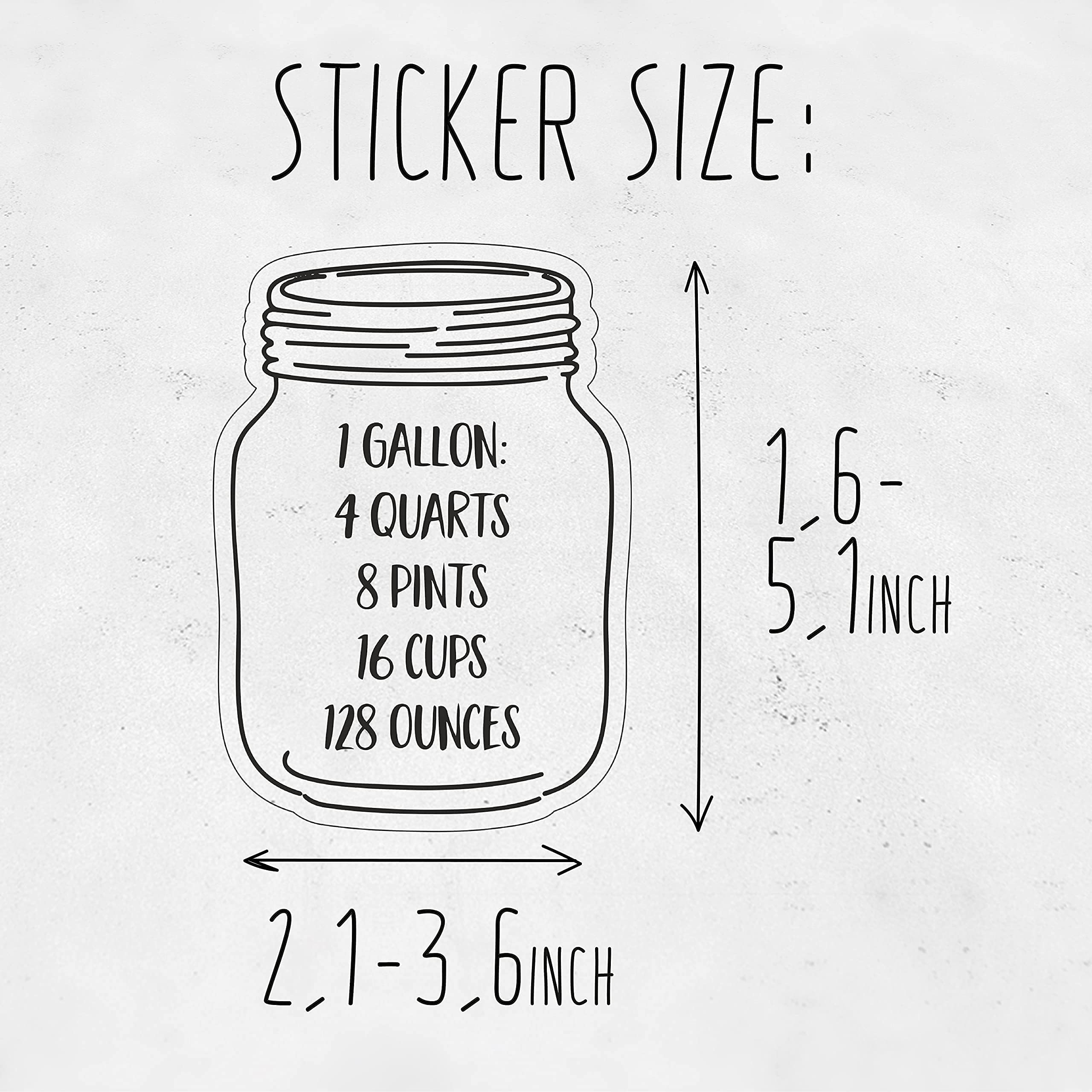 VictorySell Measuring Cups Kitchen Stickers, Cupboard Wall Decals for