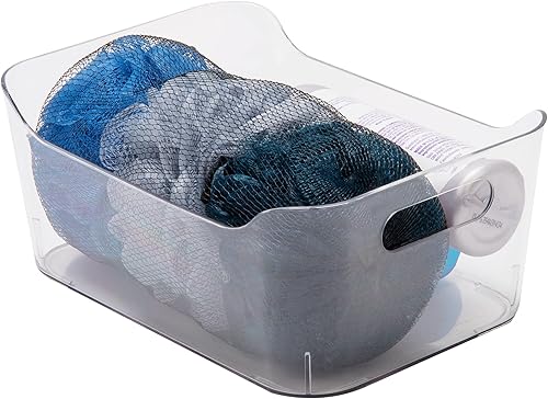 Miniatura 7 de Mind Reader Suministros de escritorio Organizador de suministros de oficina, paquete de 4, 8.85 x 6 x 4 pulgadas, transparente