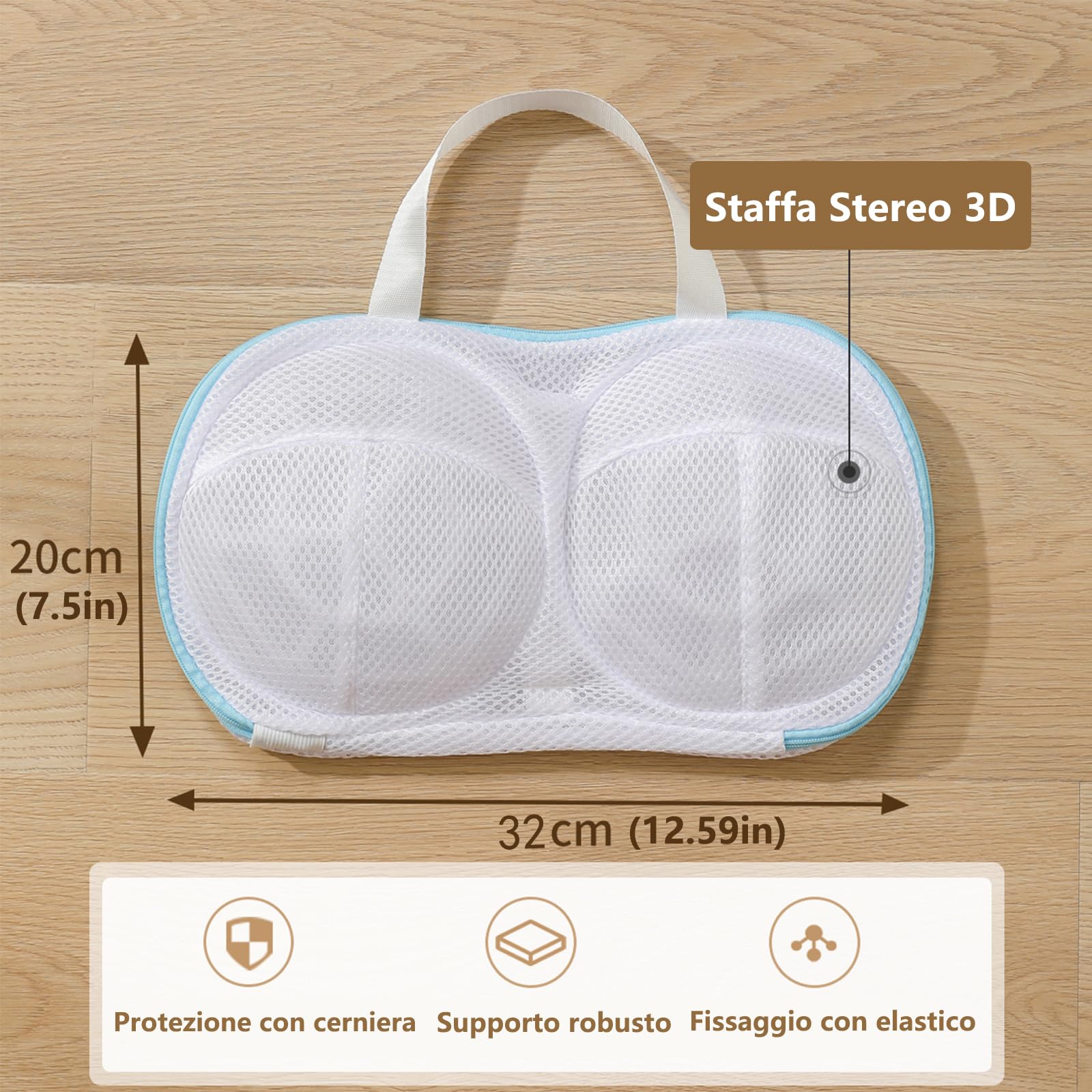 Sacchetto Lavatrice Per Reggiseno - 2 Pezzi Con Cerniera | Protezione Biancheria Intima - Foto 5