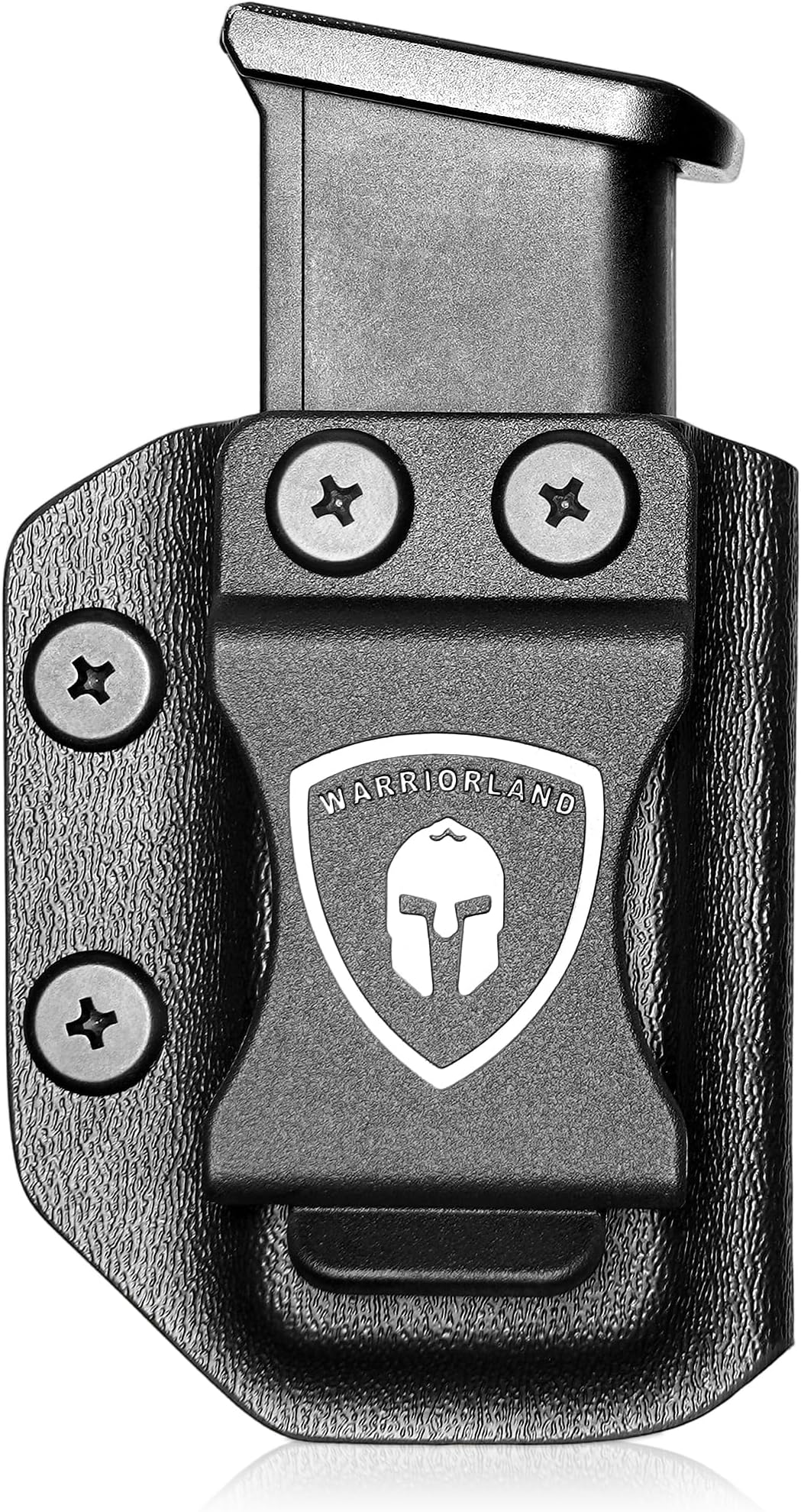 WARRIORLAND IWB/OWB Magazine Holster, Optional Fit Glock 43X MOS/ 43X/ 43, 1911 .45ACP, M&P Shield 9mm/.40 Single Stack Mag, Adj. Retention & Cant, Right- /Left-Hand Draw Mag Carrier