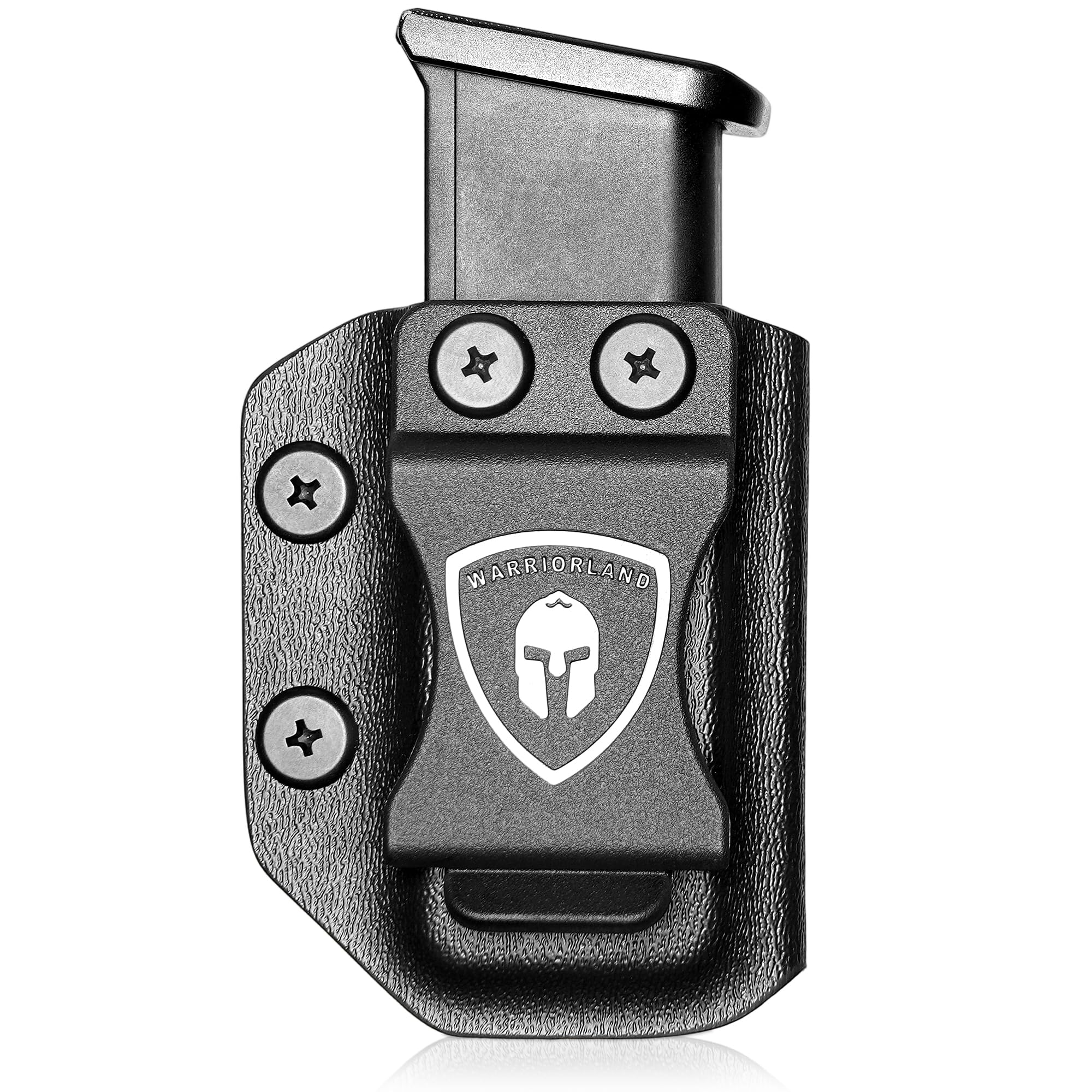 IWB/OWB Magazine Holster, Optional Fit Glock 43X MOS/ 43X/ 43, 1911 .45ACP, M&P Shield 9mm/.40 Single Stack Mag, Adj. Retention & Cant, Right- /Left-Hand Draw Mag Carrier