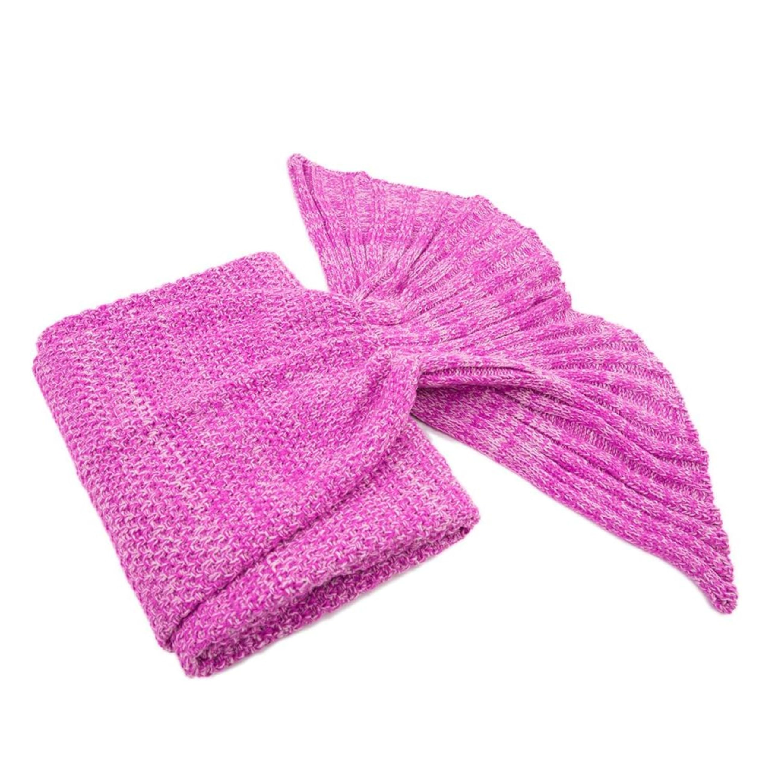 Drumstone (𝗪𝗶𝗻𝘁𝗲𝗿 𝗦𝗽𝗲𝗰𝗶𝗮𝗹 Cozy Hand-Knitted Mermaid Tail Blanket for Adults and Kids, All-Season Sleeping Bag, for Girls, Snuggly and Stylish for Bed, Couch, or Camping 1