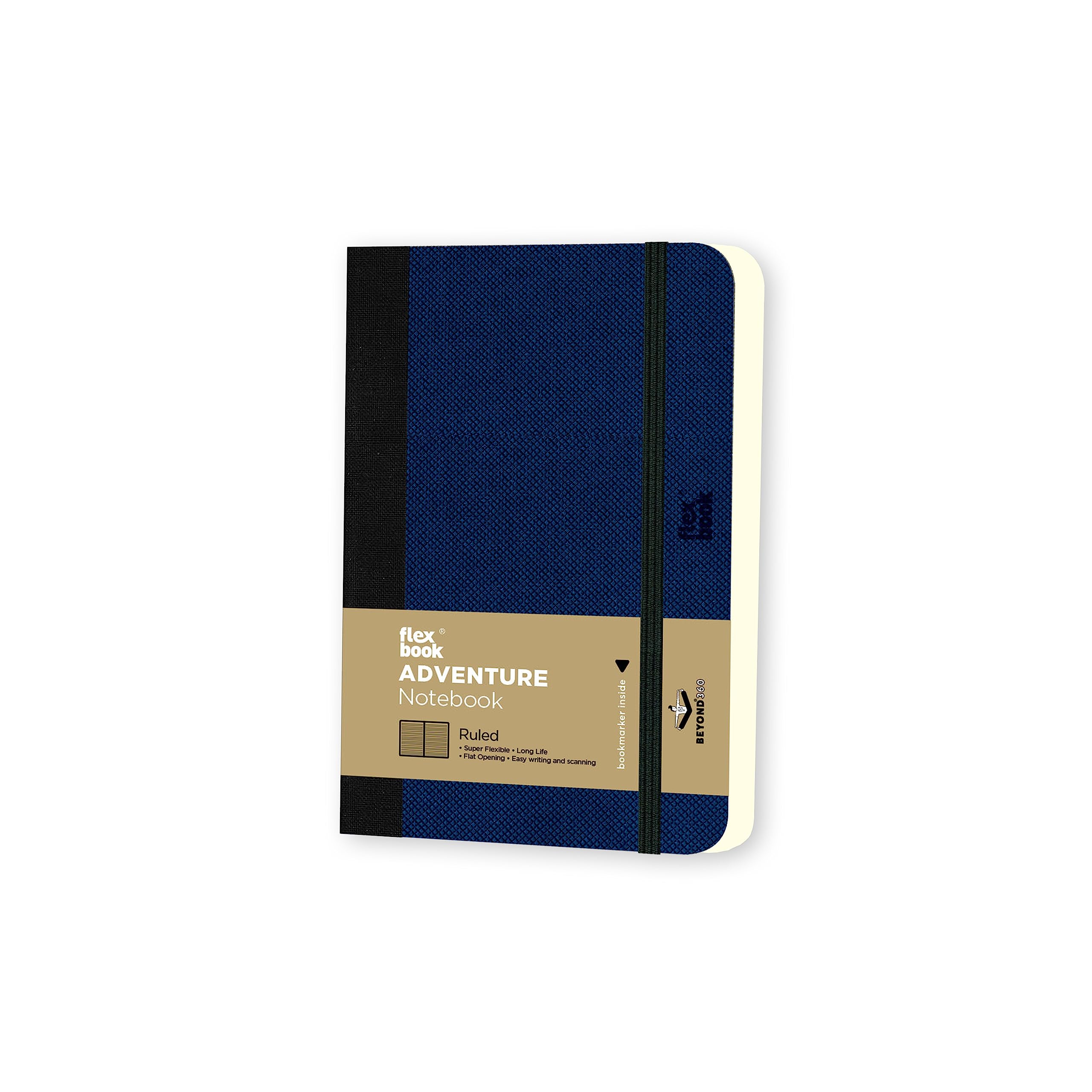 Flexbook 74 Özel Seri Adventure Esnek Notebook, 9X14, Royal Blue, Çizgili, 192 Sayfa, 85g