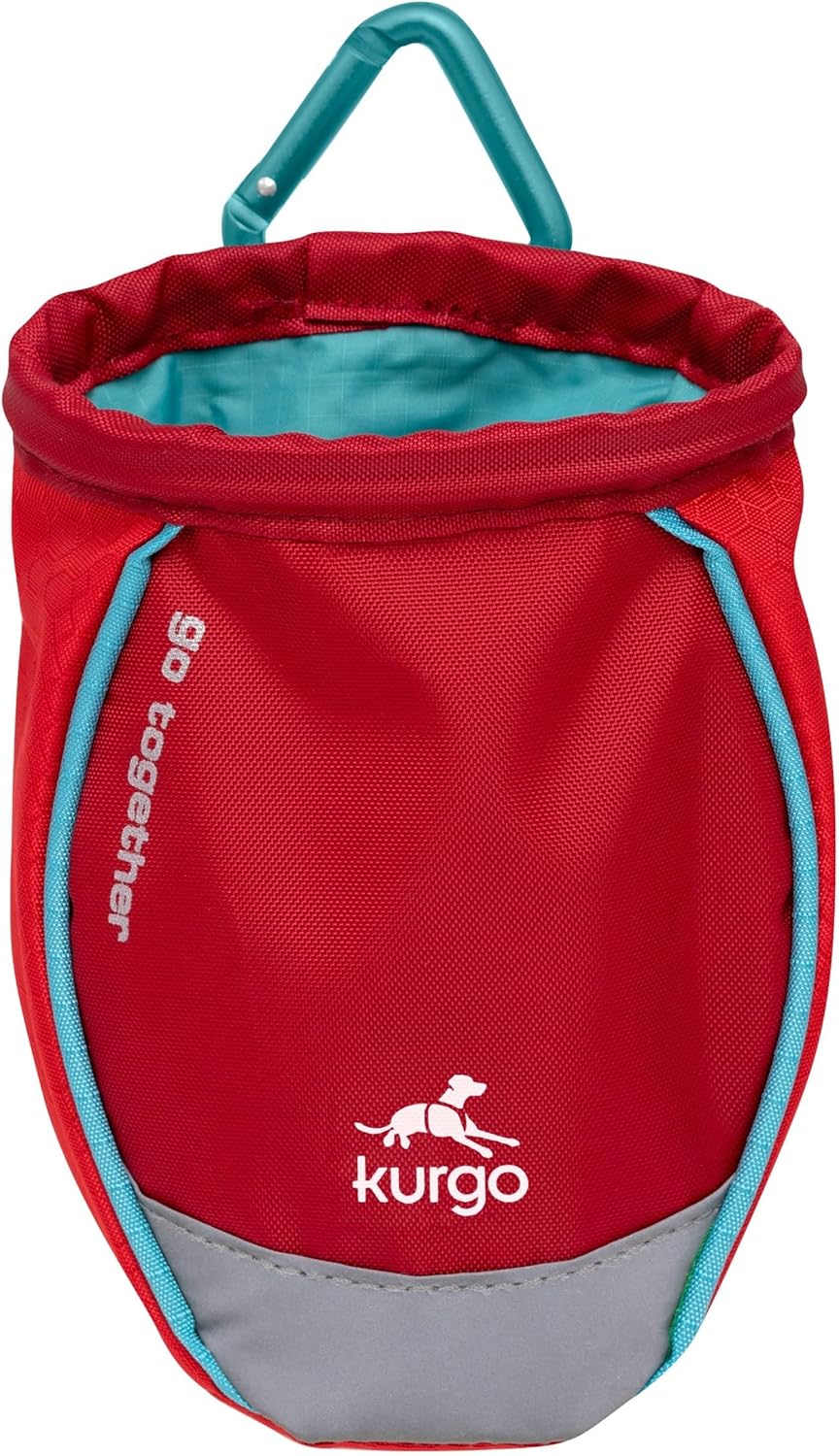 Kurgo Go Stuff It Dog Treat Bag, Training Treat Pouch Bag for Dogs, Treat Pouches for Pets, Hands-Free Pouch Waist, Reflective, Includes Carabiner (Chili Red) Kurgo Go Stuff It Dog Treat Bag, Training Treat Pouch Bag for Dogs, Treat Pouches for Pets, Hands-Free Pouch Waist, Reflective, Includes Carabiner (Chili Red)