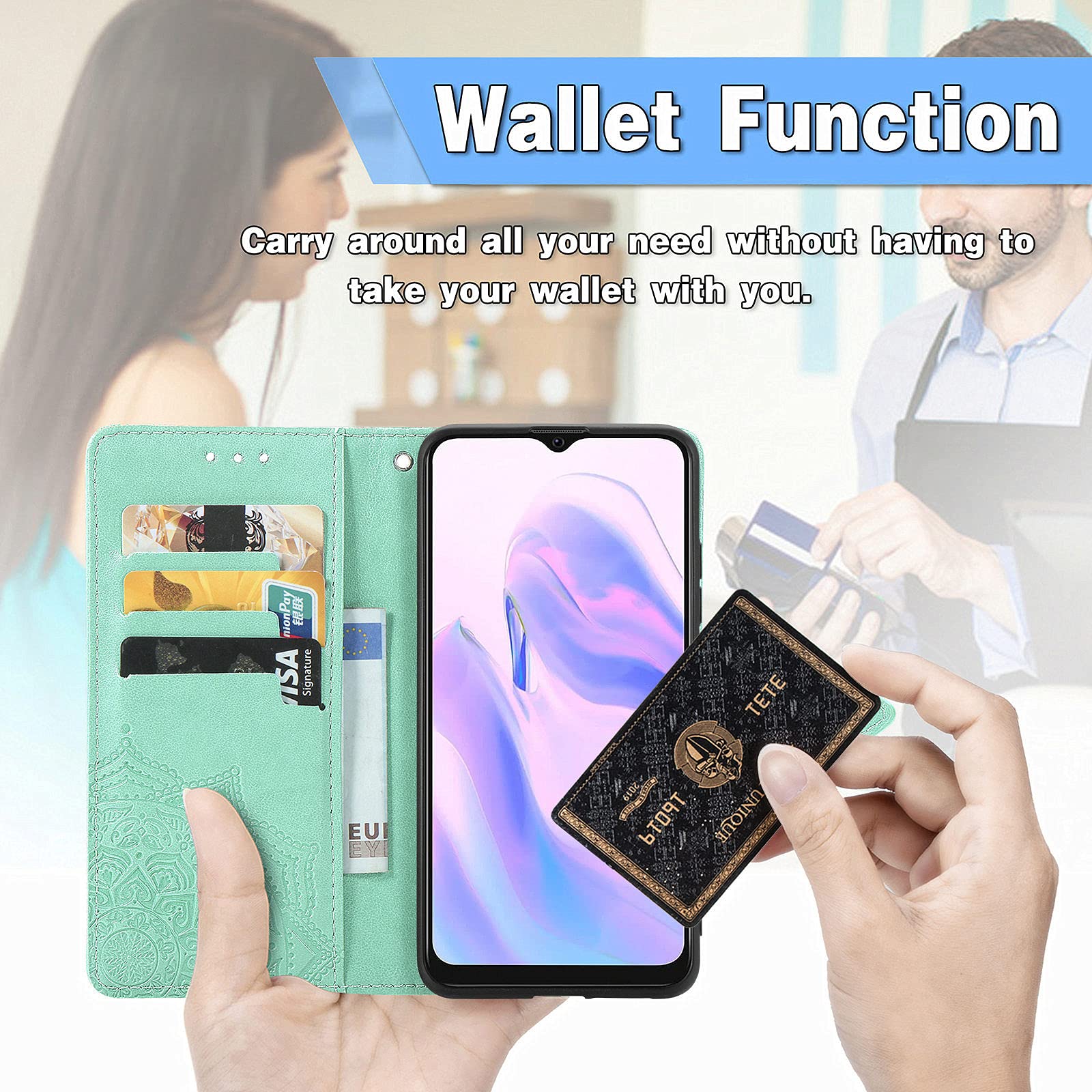 Cover per Blackview A70 / A70 Pro, Custodia a Libro in Pelle