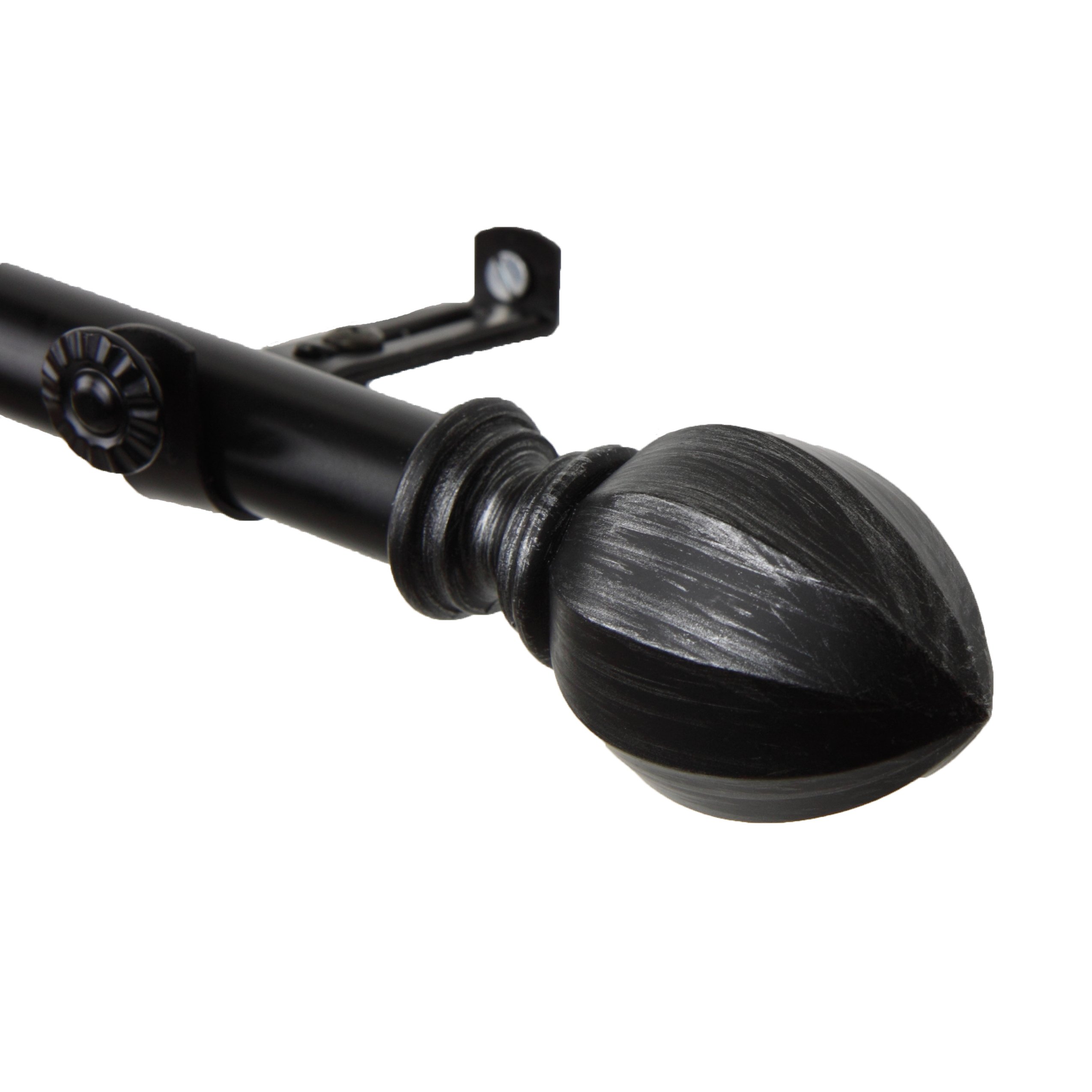 Amazon Com A F Rod Decor Hazelnut Curtain Rod 1 170 Inch Black Home Kitchen