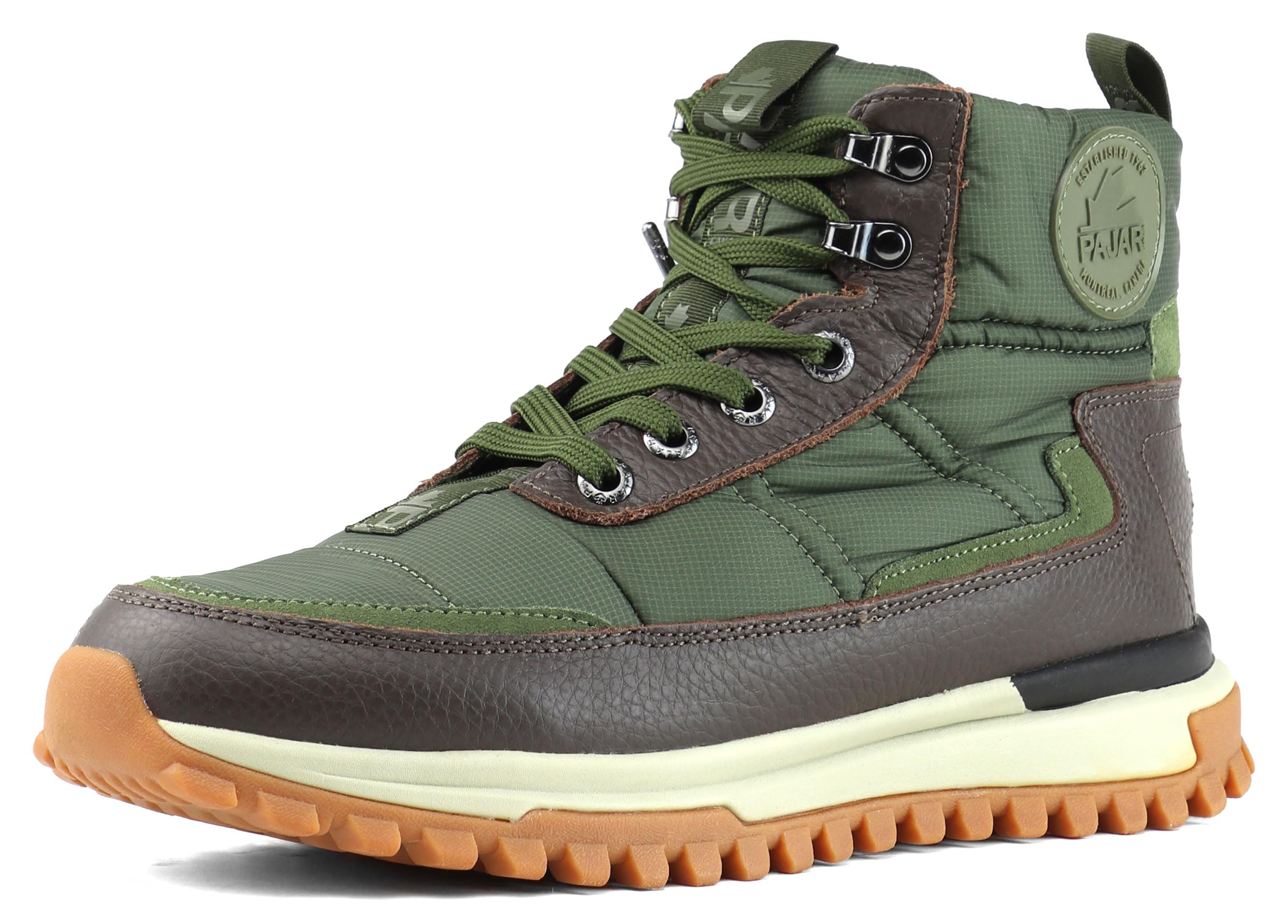 PAJARFERO Canada men's snow boots DARK BROWN/MILITARY