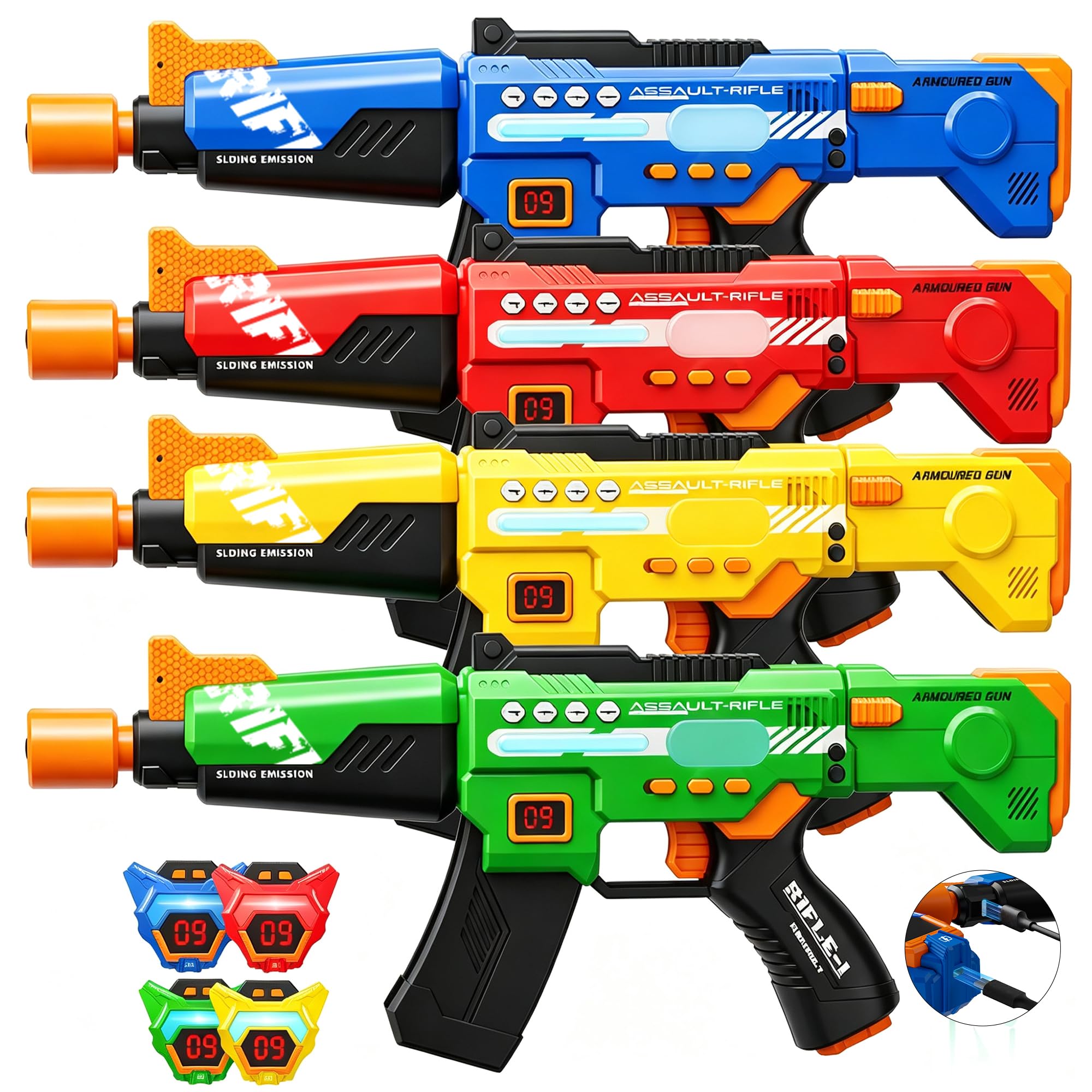 inodoo Rechargeable Laser Tag Guns Set