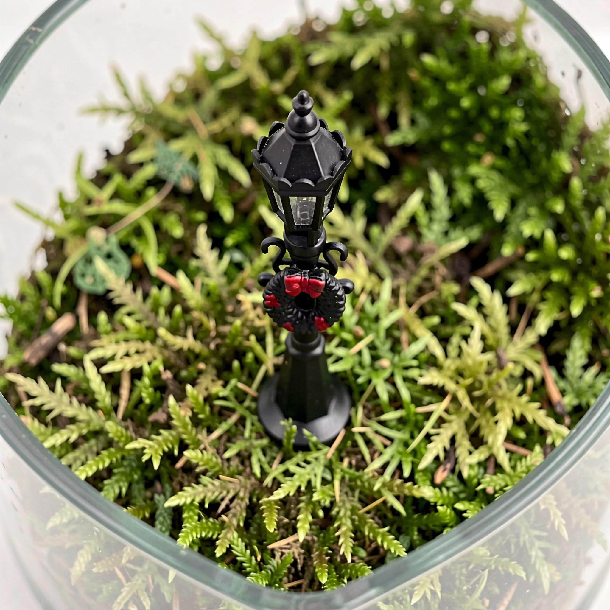 INOOMP 16 pezzi di accessori per villaggio natalizio con statuine,