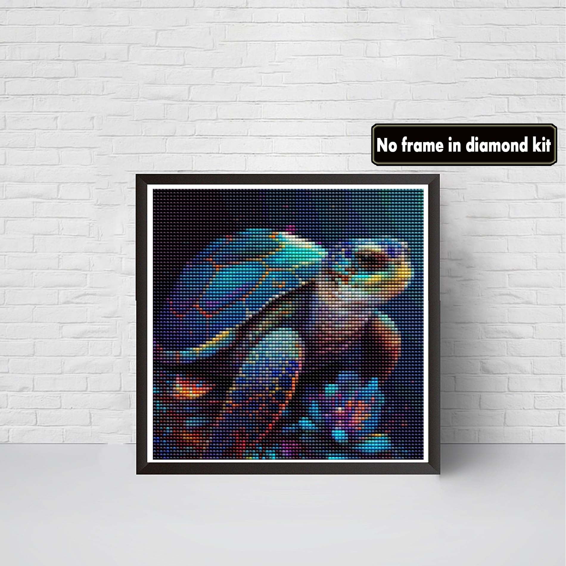 Bimkole 5d Diamond Painting Kit Bricolaje Arte Pescado, Pintura Abstracta De Agua De Mar Pintura Diamantes