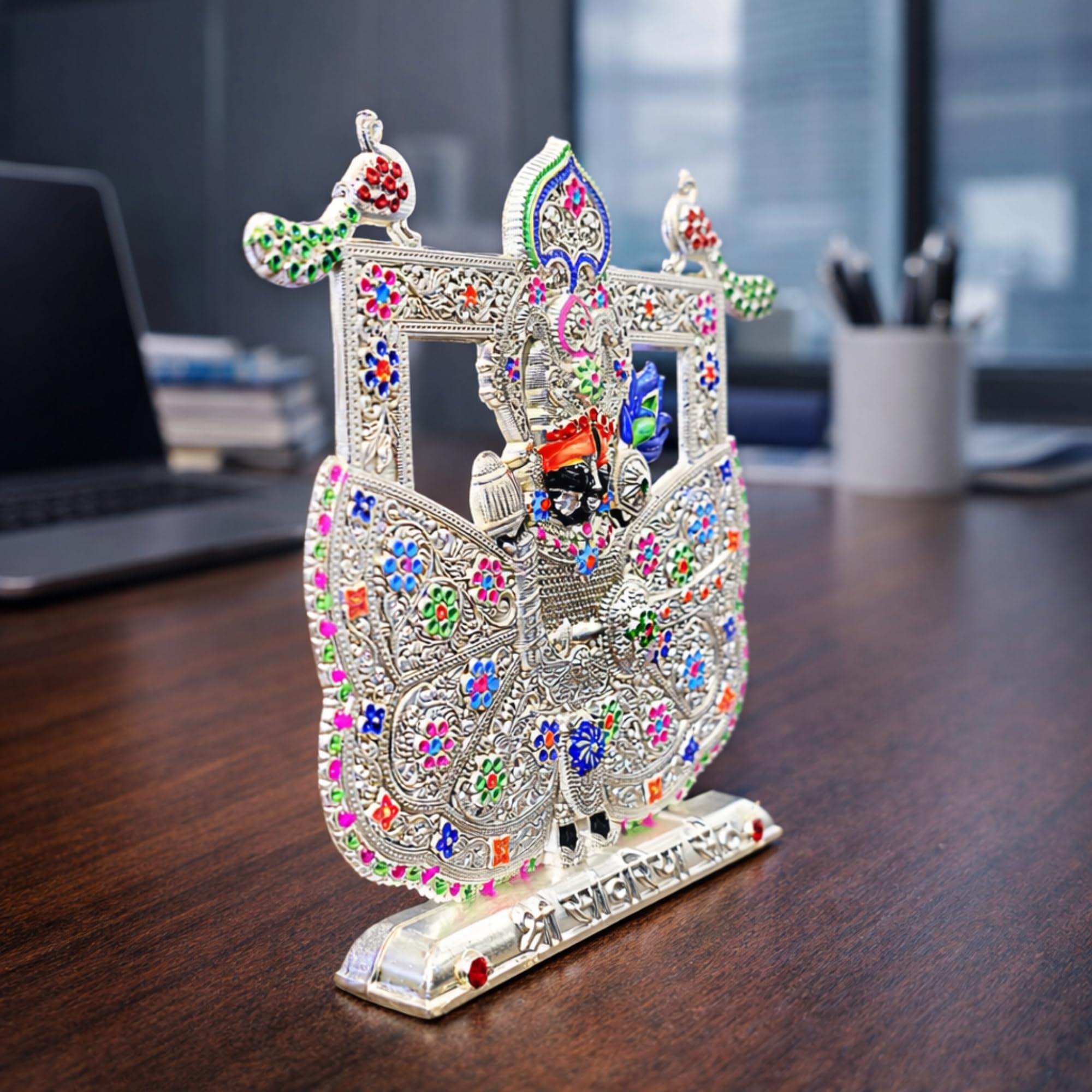 Shrinathji Lord Krishna Idol - Metal Statue -3 Shrinathji Lord Krishna Idol - Metal Statue -3