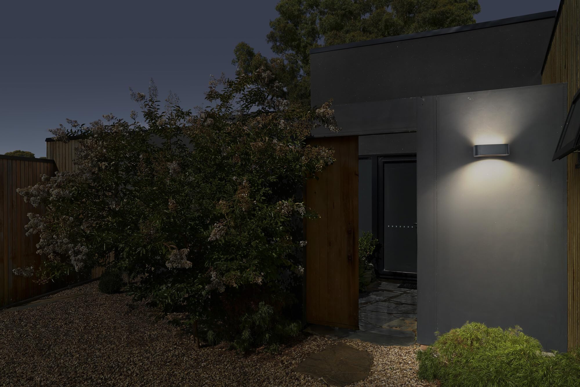 Osram Endura Style Solar LED Wandleuchte Updown, 7,6W, 3000K warmweiß, 520 lm, Tageslichtsensor, IP65