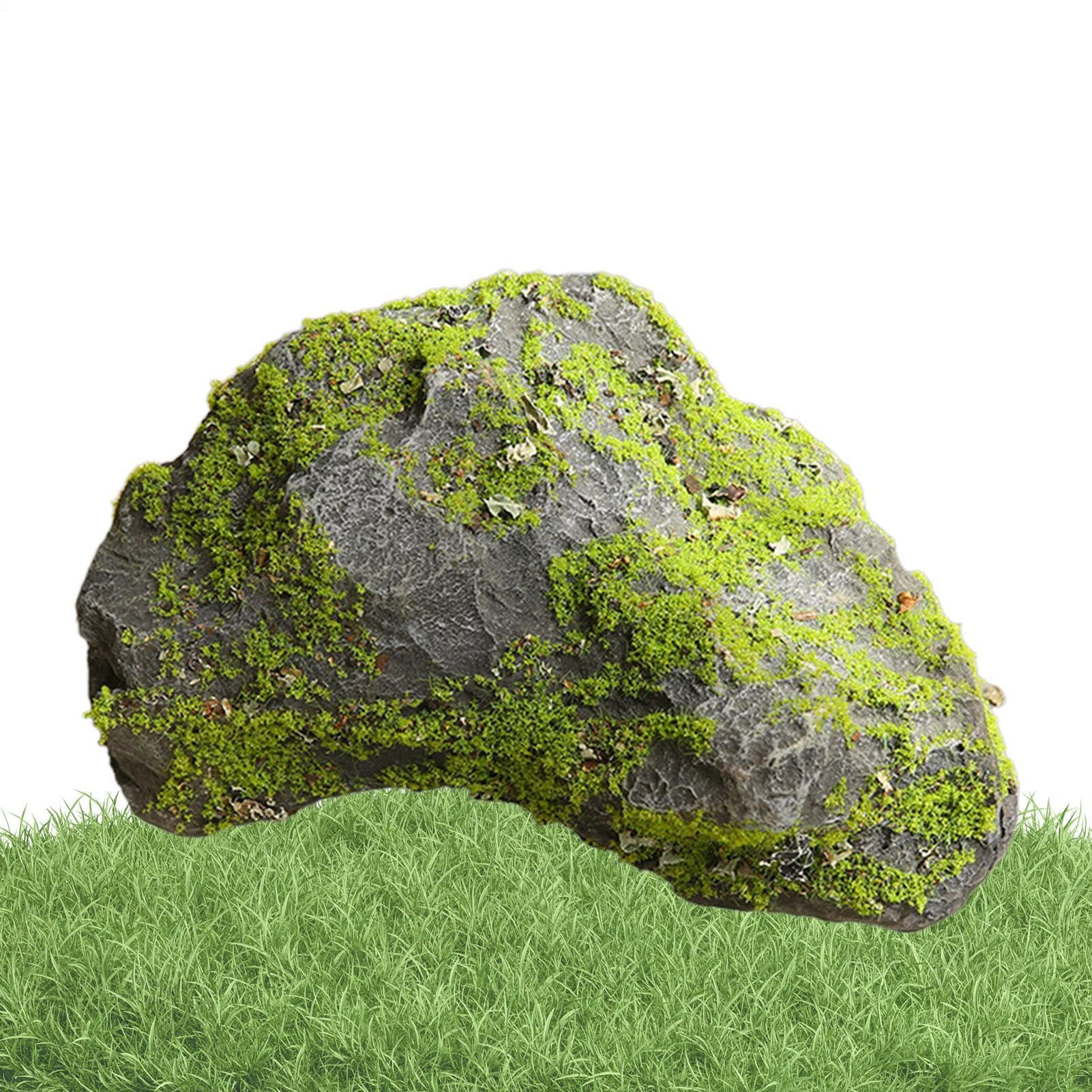 Sztuczny kamień krajobrazowy do dekoracji | Realistyczne Dekoracje Omszałych Głazów | Imitacja głazu | Do Stawu, Ogrodu Przydomowego, Na Zewnątrz, Terrarium, Akwarium, Zbiornika oraz Ogrodu