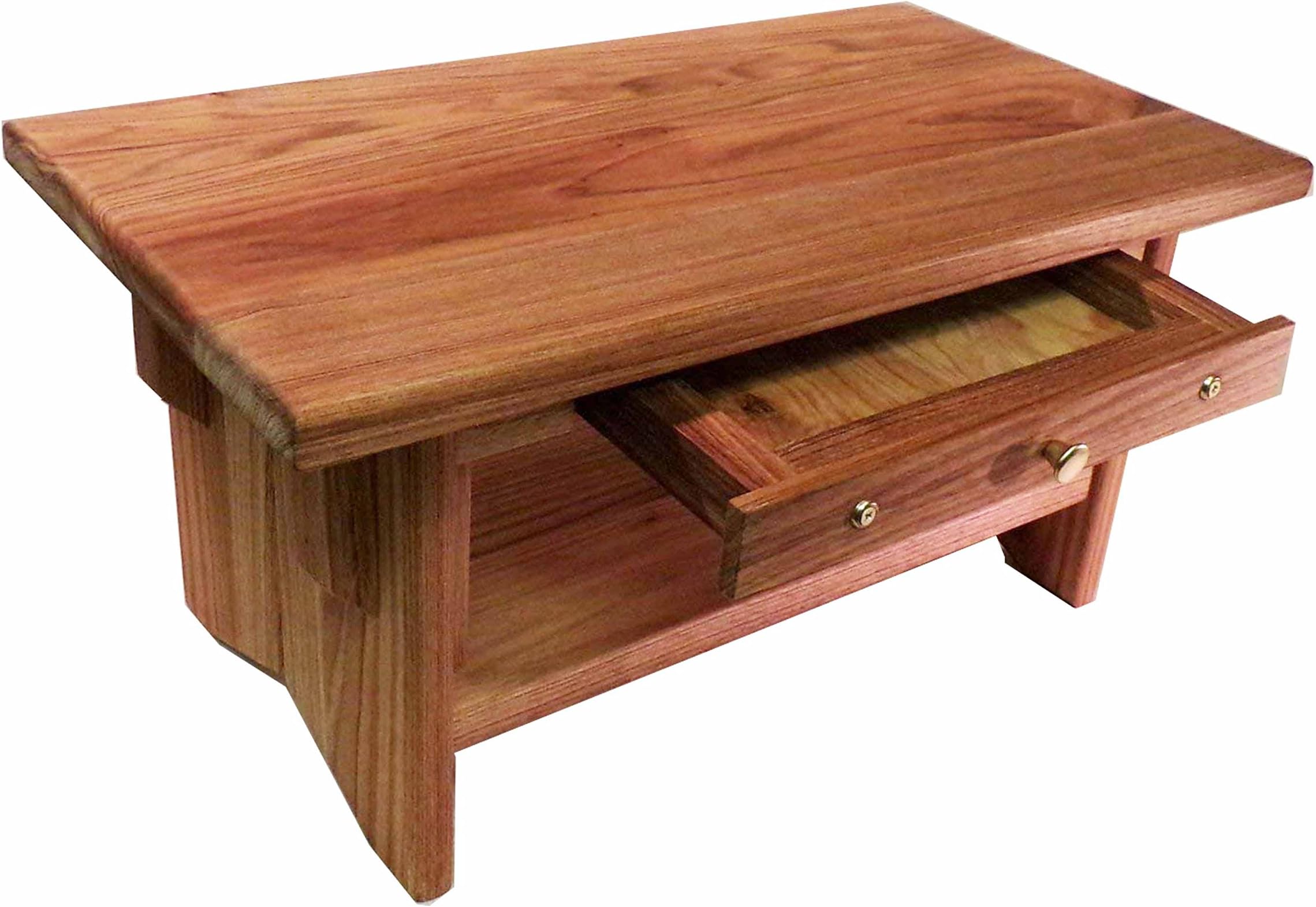 Deluxe Personal Altar with Shelf: Solid Butternut