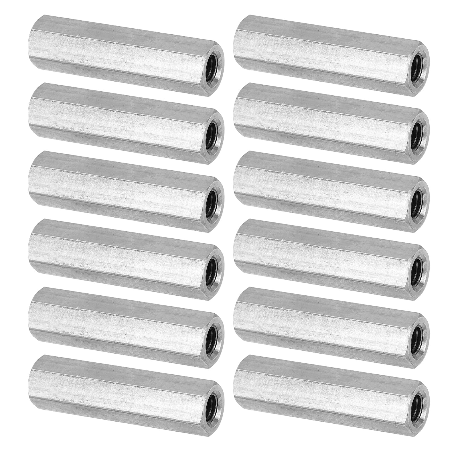 PATIKIL M6 x 1-Pitch 304 Stainless Steel Hex Coupling Nuts