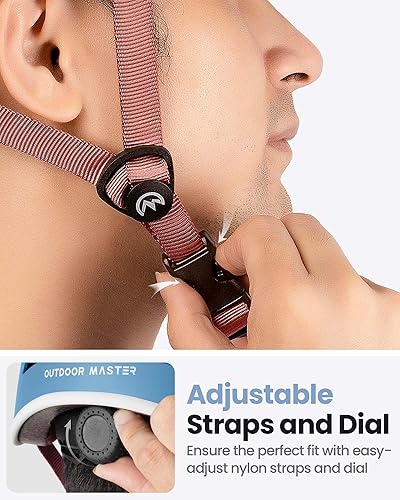 Vista 4 de OutdoorMaster Casco de bicicleta para adultos, casco de ciclismo ajustable para hombres y mujeres, certificado de seguridad para bicicleta